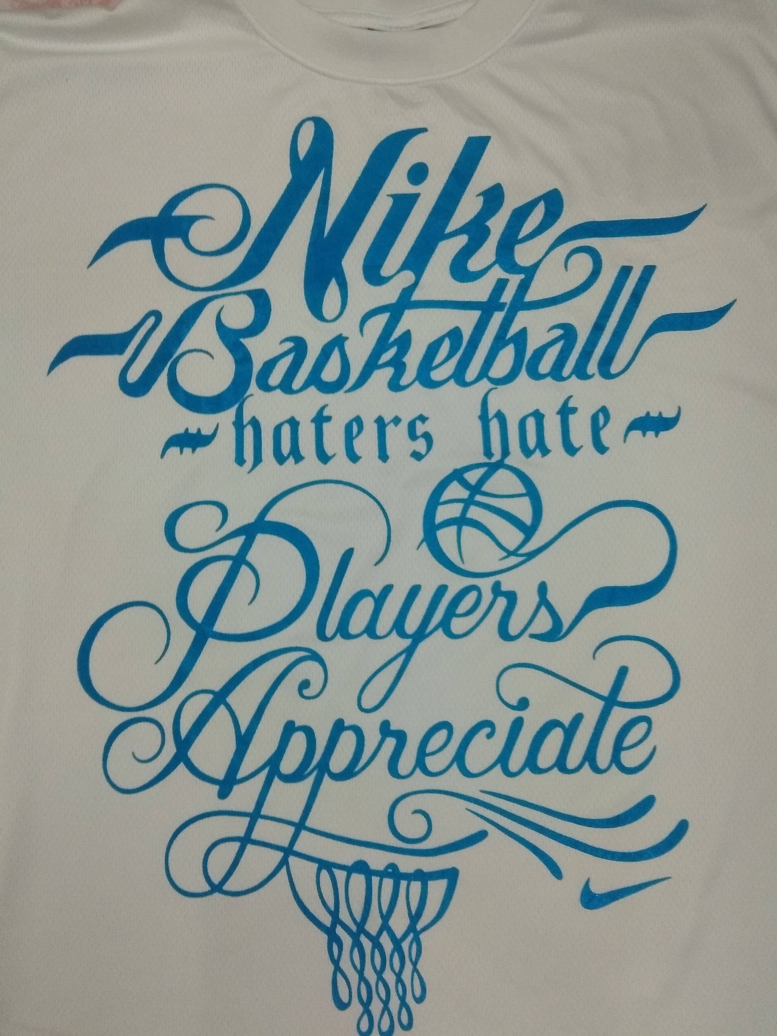 NBA × Nike × Vintage Vintage Nike Dri Fit basketball NBA haters hate Tshirt Size US L / EU 52-54 / 3 - 6 Thumbnail