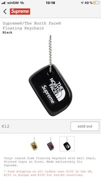 Supreme North Face Keychain | Grailed