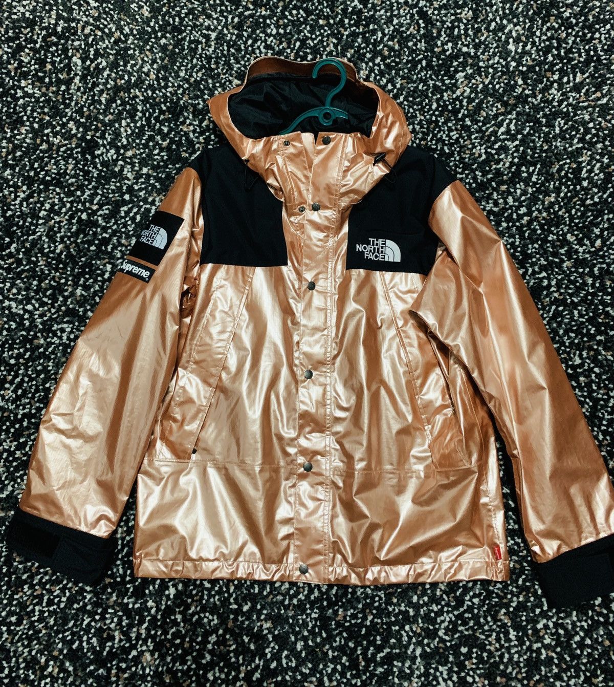 North face supreme rose gold sale