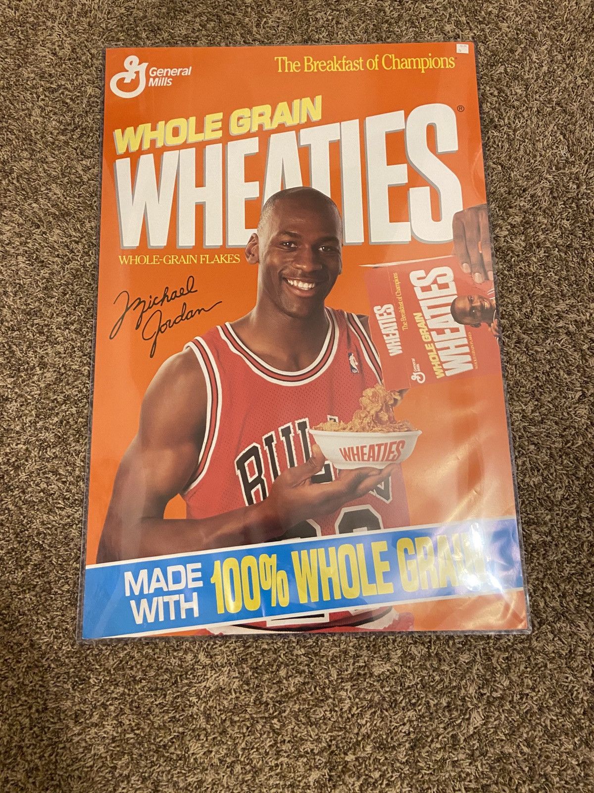 Jordan Brand Rare authentic Michael Jordan wheaties poster Grailed