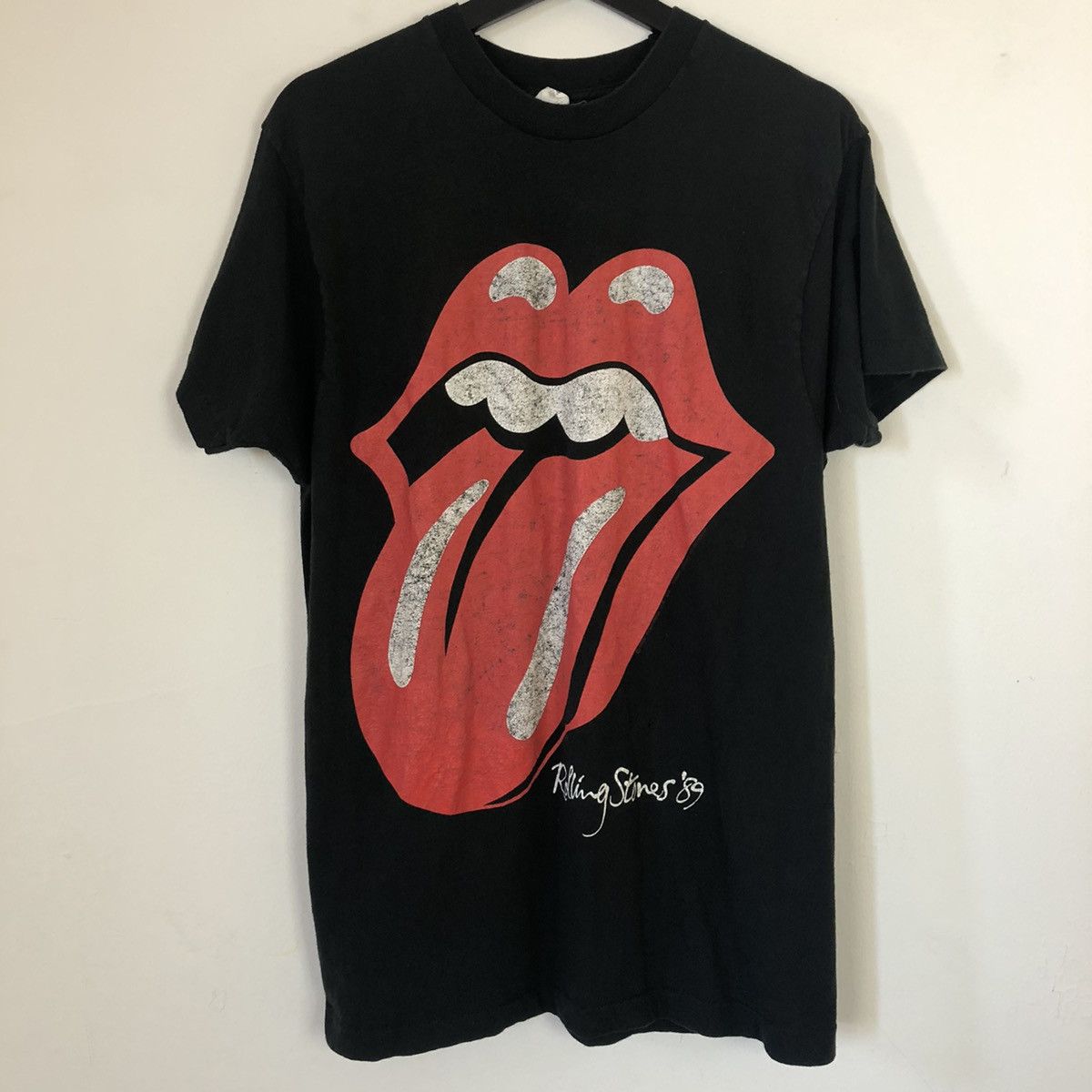 Band Tees Vintage 80s Rolling Stones Tee Size US L / EU 52-54 / 3 - 1 Thumbnail