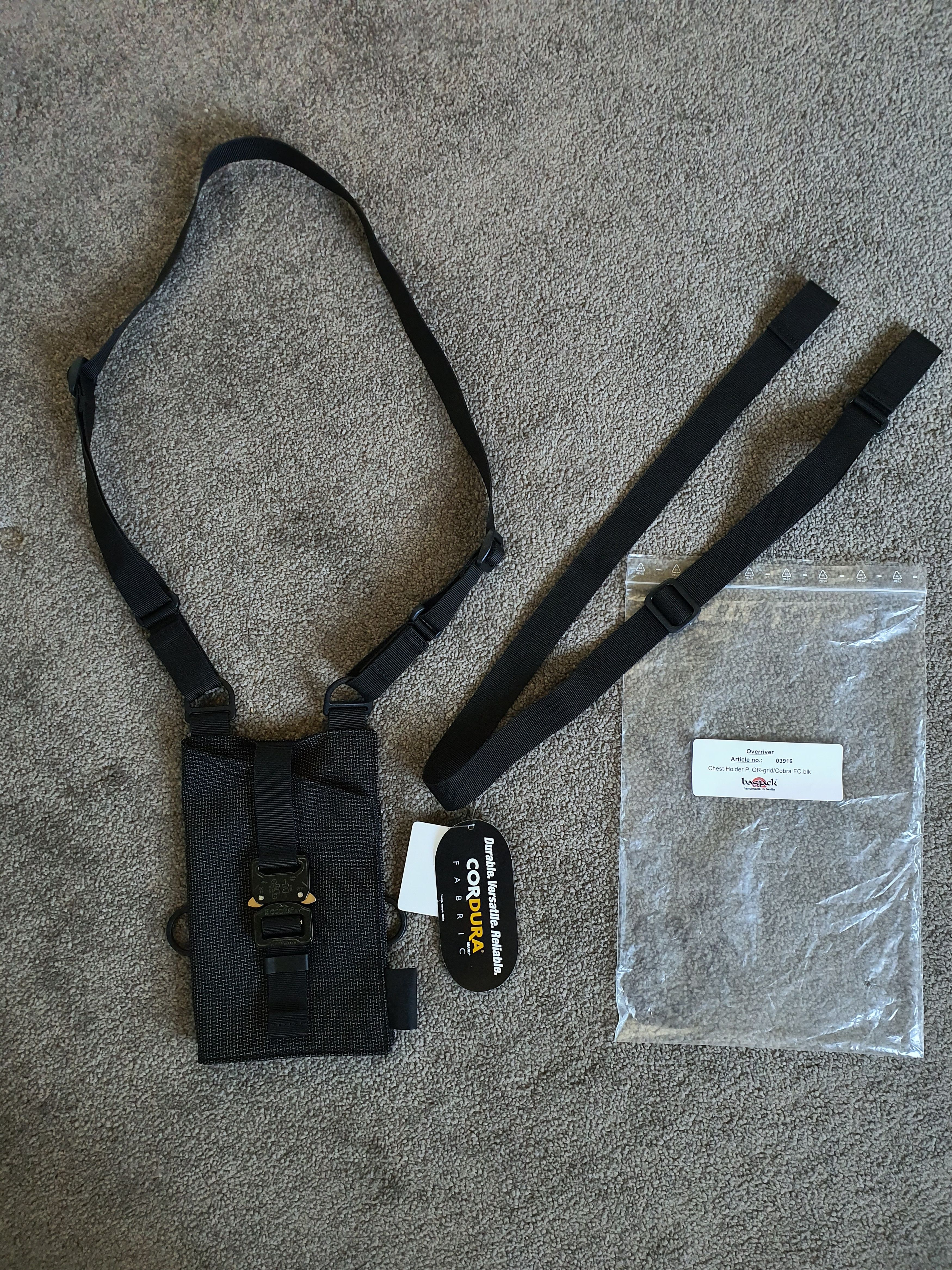 Bagjack Chest holster pouch with Cobra buckle Size ONE SIZE - 2 Thumbnail