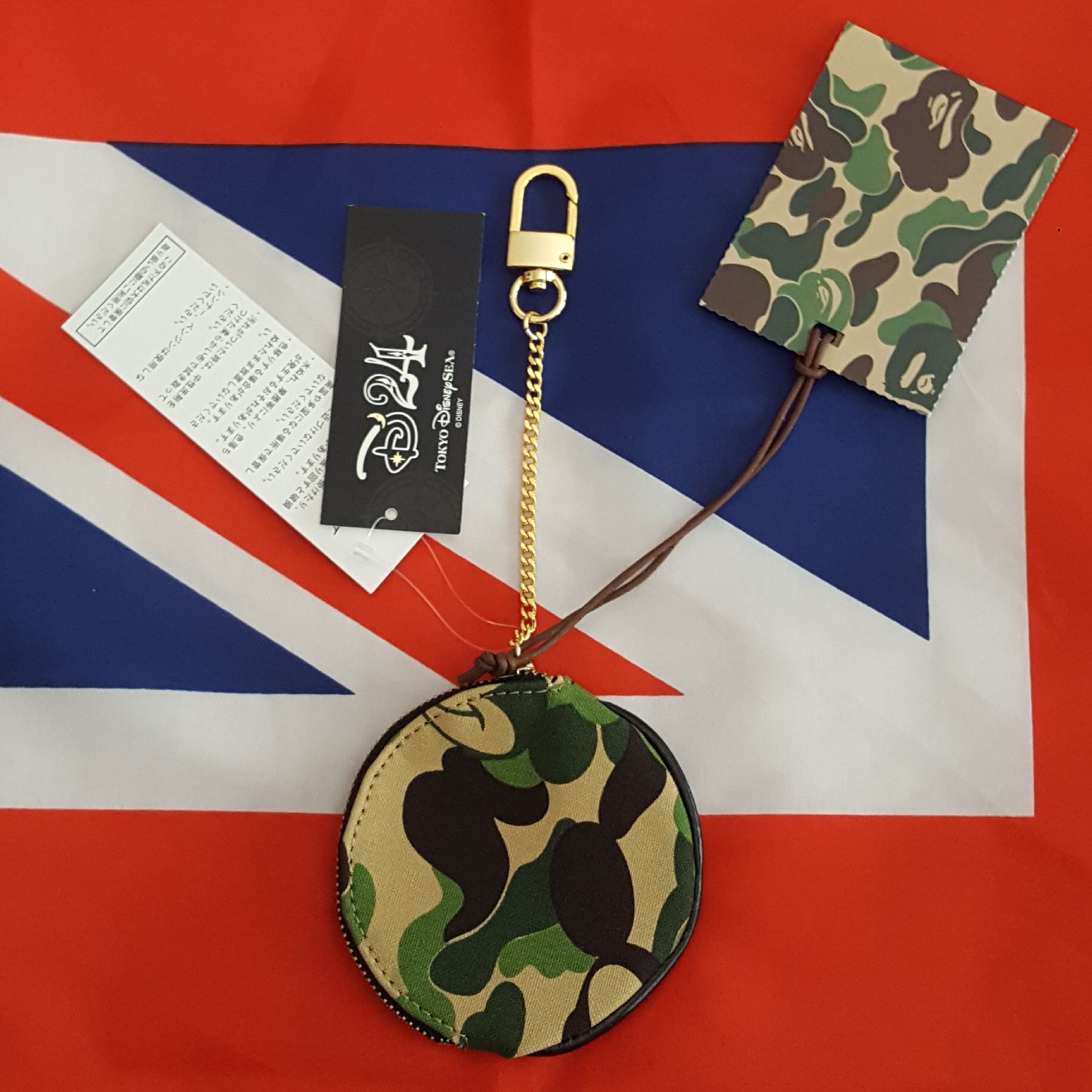 Bape Bape D24 Mickey Mouse Camo Canvas Coin Purse Size ONE SIZE - 3 Thumbnail