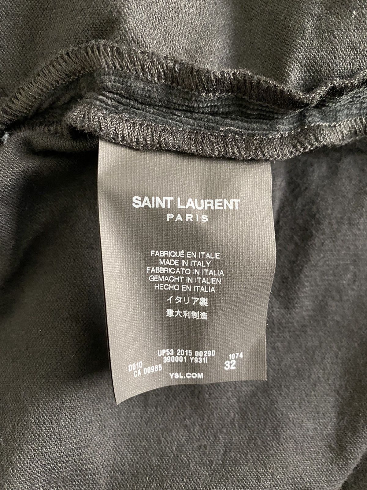 Saint Laurent Paris Saint Laurent Paris 2015 D02 Black Corduroy Pants Size US 32 / EU 48 - 5 Thumbnail
