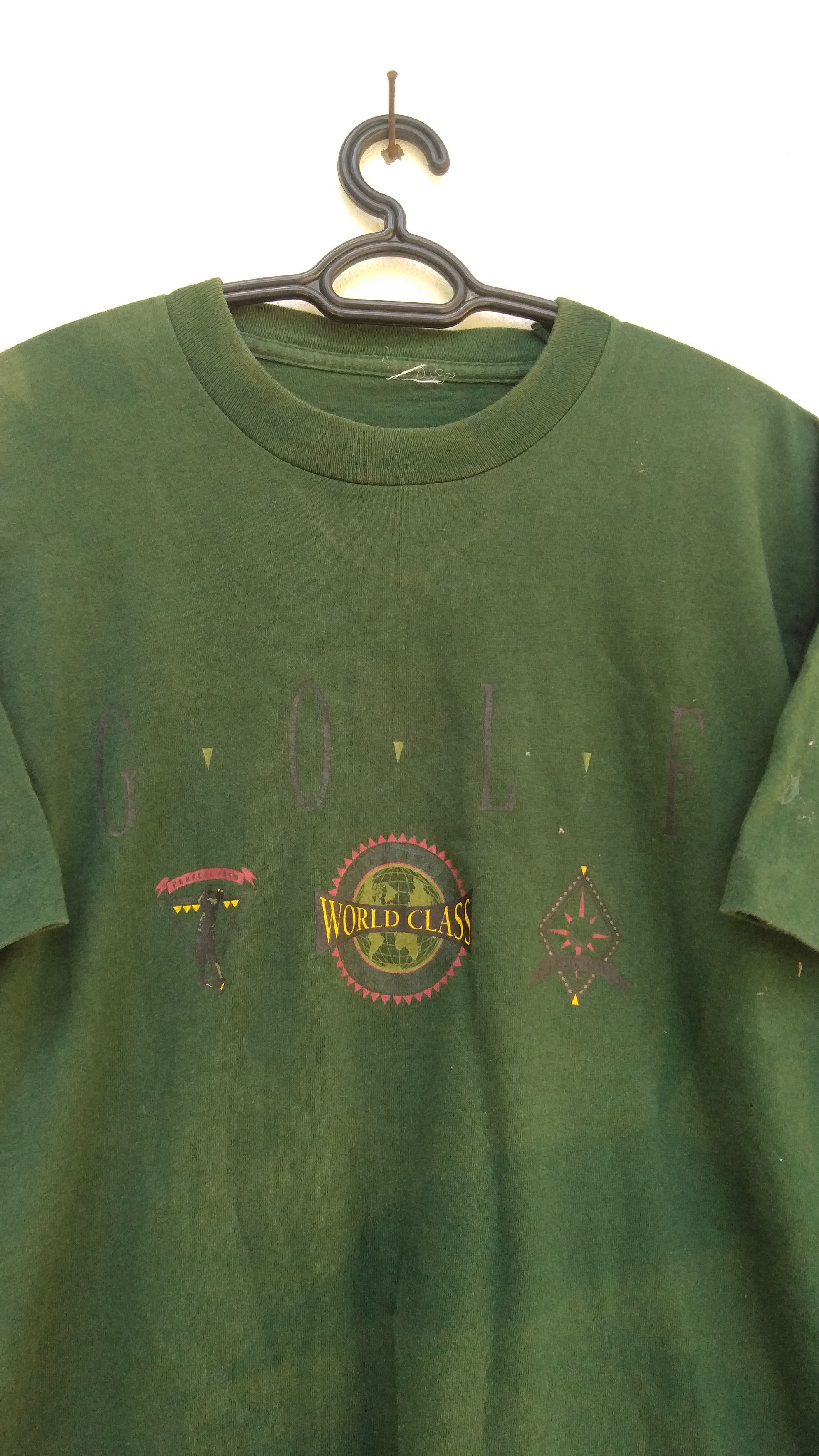 Vintage 🔥 90s SUNFADED TRASHED HAWAII GOLF WORLD TOUR Size US L / EU 52-54 / 3 - 3 Thumbnail