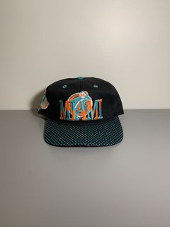 Vtg Rare Miami Dolphins Trucker Foam Rope Snapback Mesh Hat NFL Licensed