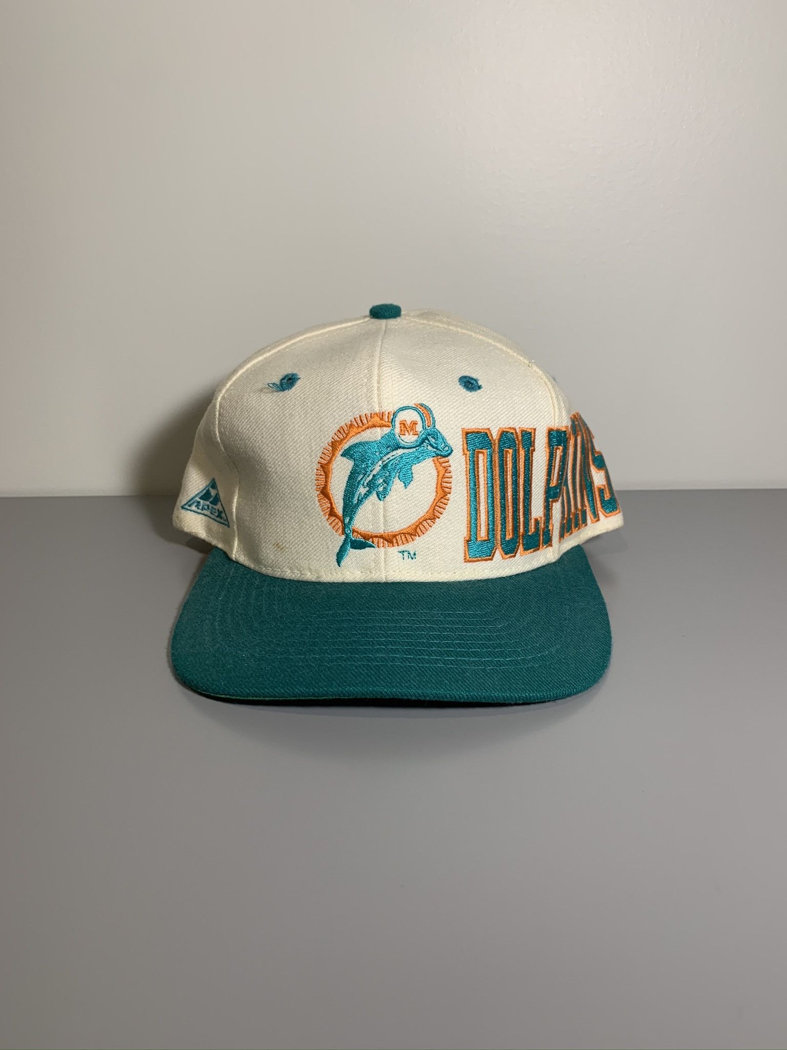 Vintage Miami Dolphins Tri-Color Apex 80s 90s Wool Hat