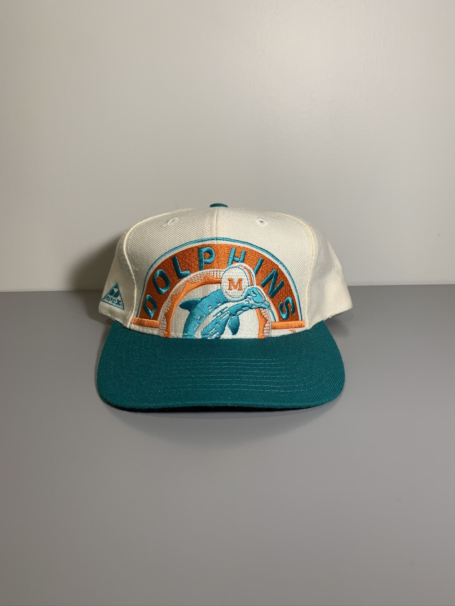 Vintage 90s Apex One Miami Dolphins Hat Cap Snapback