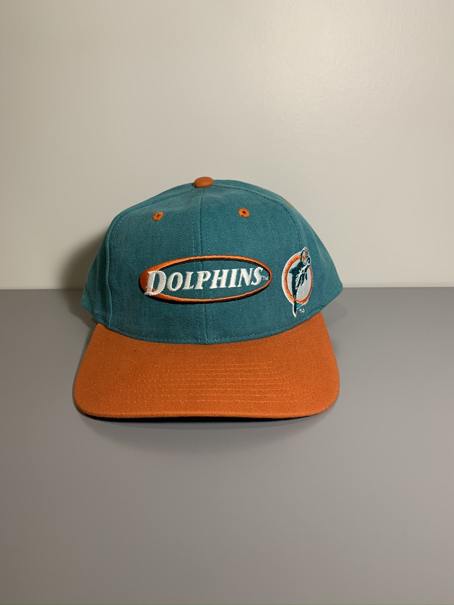 Miami Dolphins 80s 90s Cotton Buckle Strap Eastport Hat