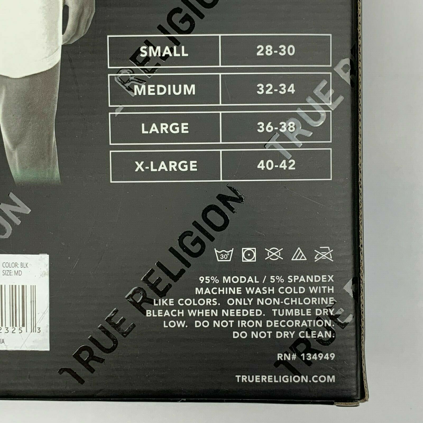True Religion True Religion 3-pack Boxer Briefs New M Size ONE SIZE - 3 Thumbnail