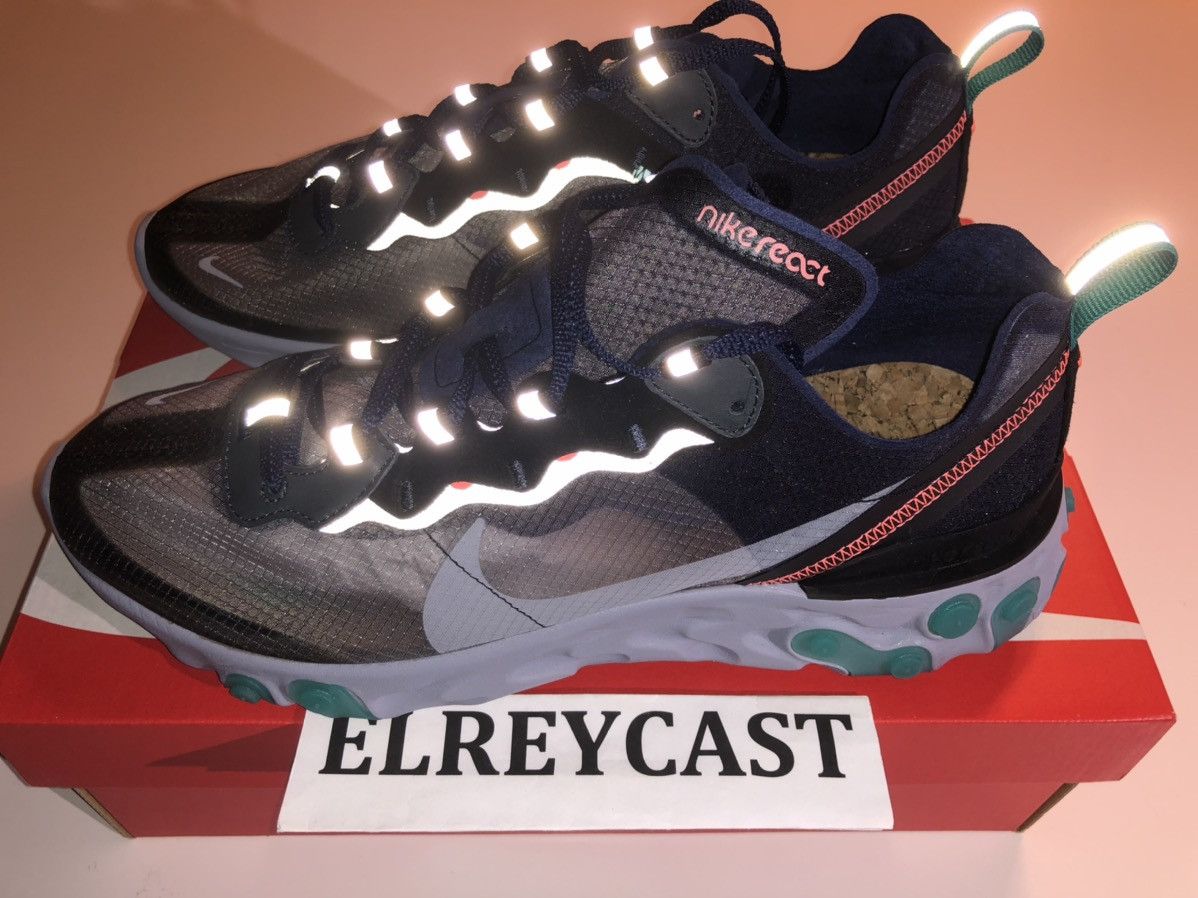 Nike React Element 87 Neptune Green 2018 Size US 10 / EU 43 - 2 Thumbnail