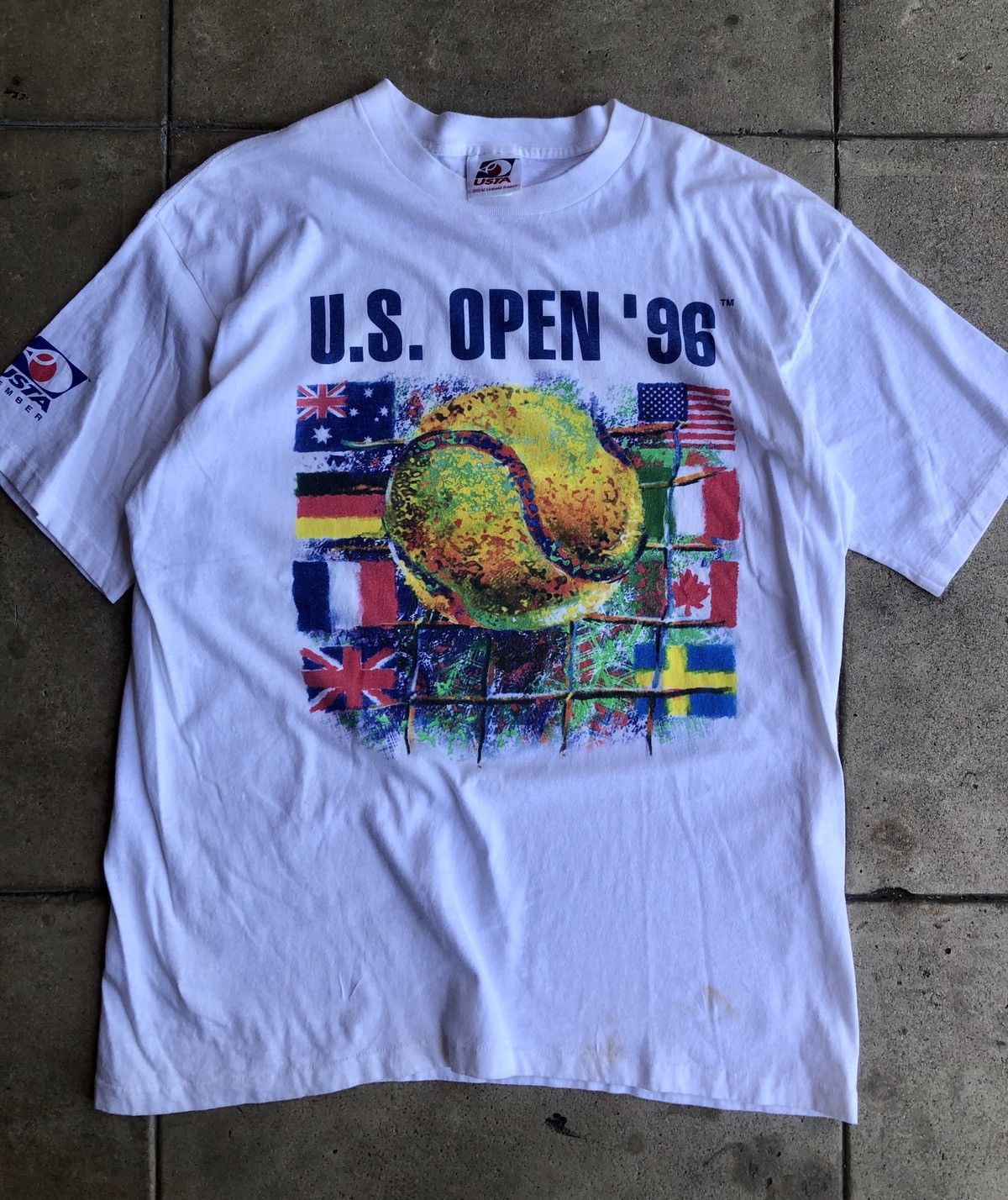 ウェア 1996 US OPEN tennis T shirt size L ウェア 1996 US OPEN tennis T shirt size L Vintage 1996 U.S.