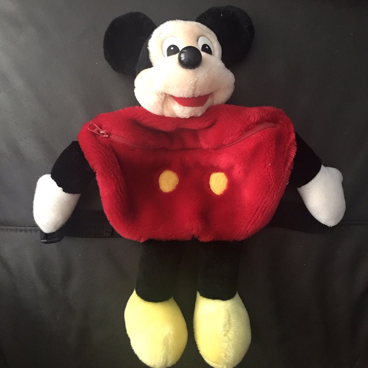 Disney × Mickey Mouse × Vintage 90’s Disneyland Disney World Mickey Mouse Plush Fanny Pack! Size ONE SIZE - 1 Thumbnail
