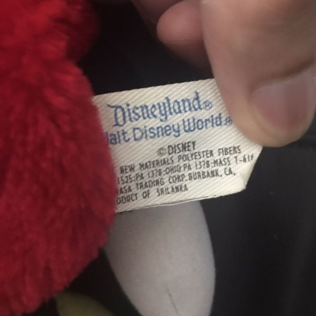 Disney × Mickey Mouse × Vintage 90’s Disneyland Disney World Mickey Mouse Plush Fanny Pack! Size ONE SIZE - 3 Thumbnail