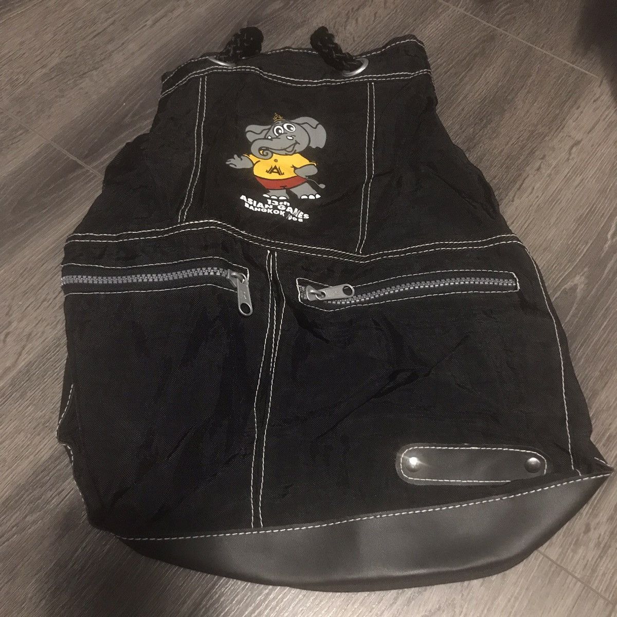 Vintage Vintage 13th Asian Games Bangkok 1998 Black Drawstring Bag Size ONE SIZE - 1 Thumbnail