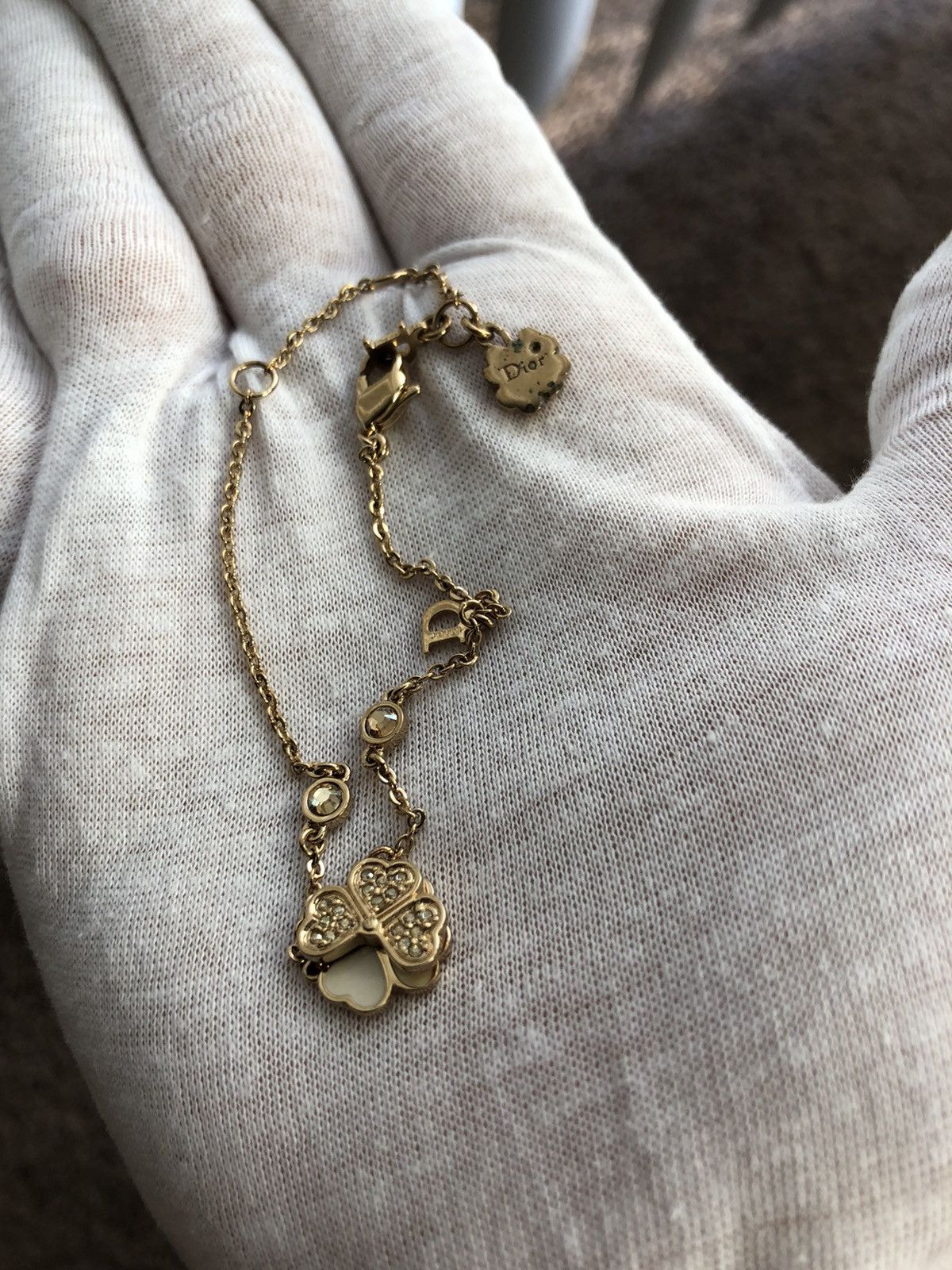 Dior encrusted lucky charm bracelet