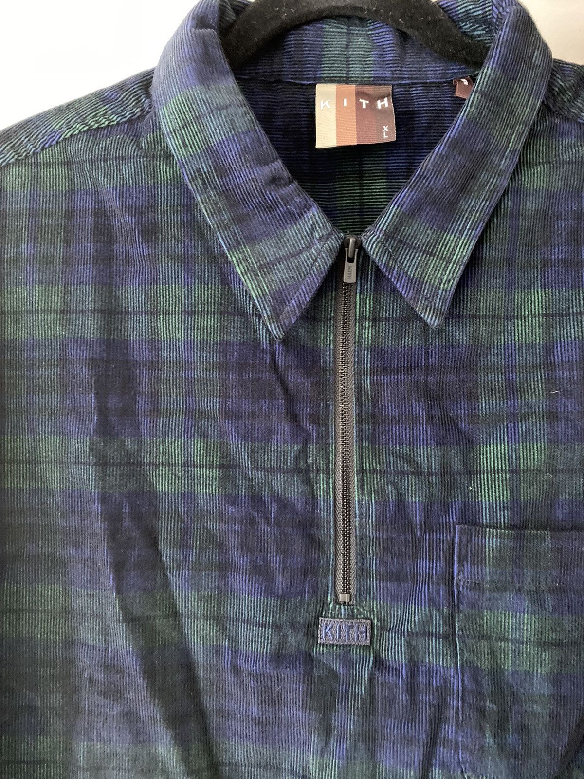 Kith Kith green/navy plaid light corduroy jacket Size US XL / EU 56 / 4 - 3 Thumbnail