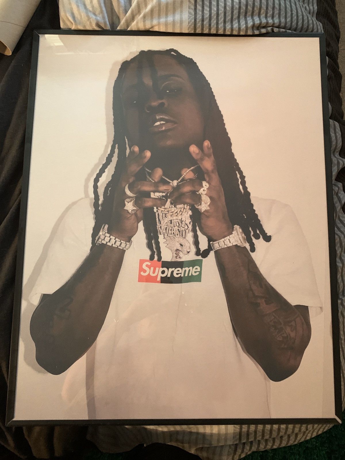 Supreme Supreme Chief keef photo tee poster Grailed