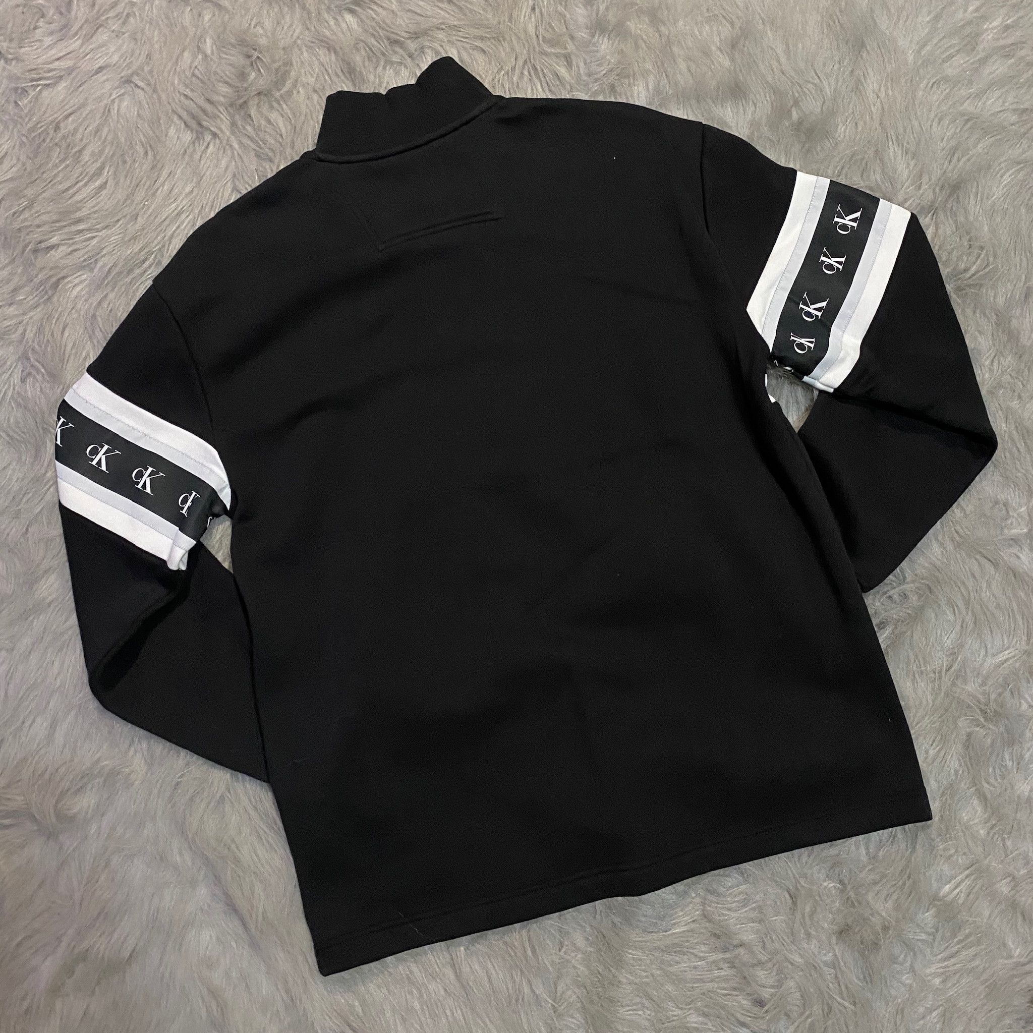 Calvin Klein BNWT REPEAT TAPE LOGO QUARTER ZIP SWEATER JACKET Size US S / EU 44-46 / 1 - 4 Thumbnail