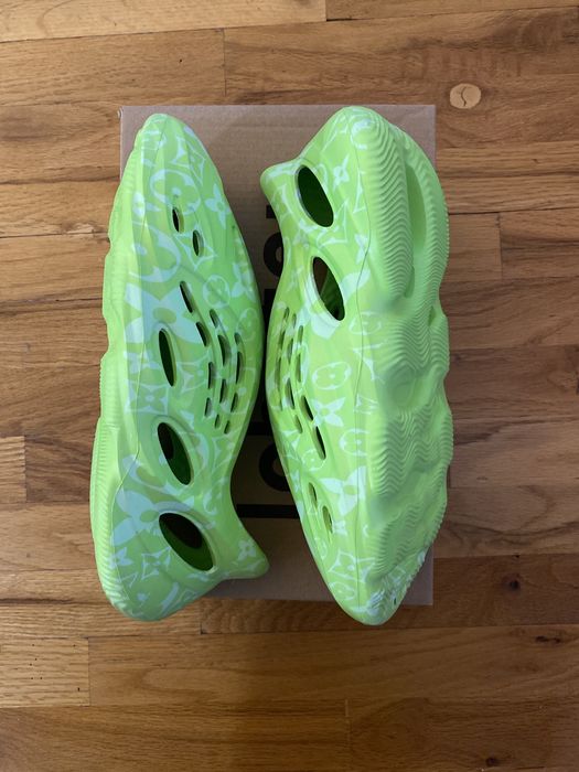 Louis Vuitton LV Yeezy Foam Runner by Imran Potato Neon Green