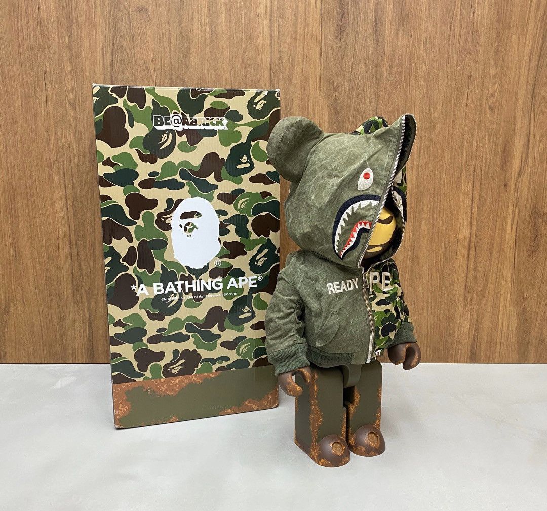 Bape × Medicom Bearbrick × READYMADE ReadymadeXbape 1000