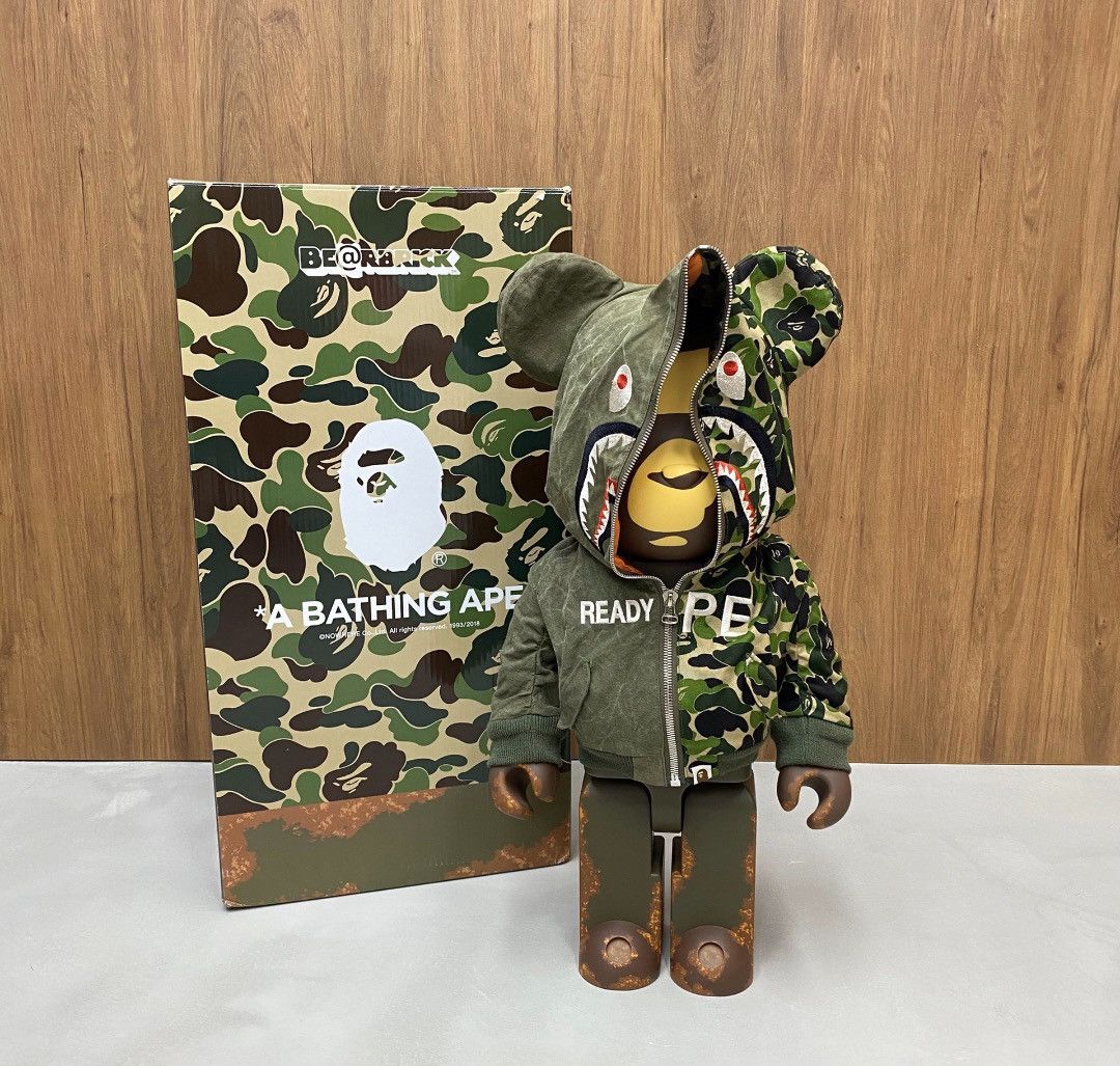 Bape × Medicom Toy × READYMADE ReadymadeXbape 1000% bearbrick | Grailed