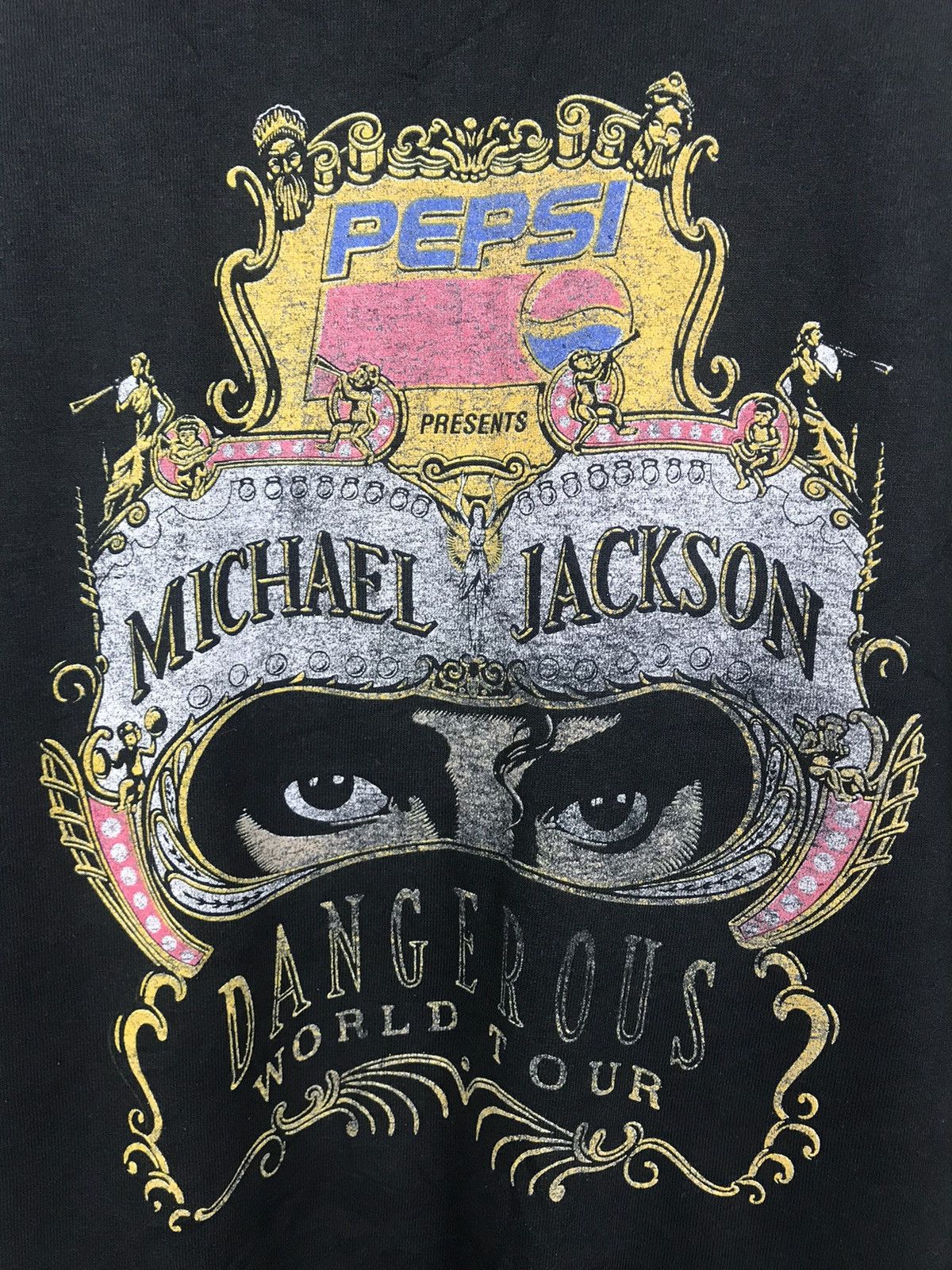 Vtg 90s michael jackson dangerous world tour tshirt-gh0620
