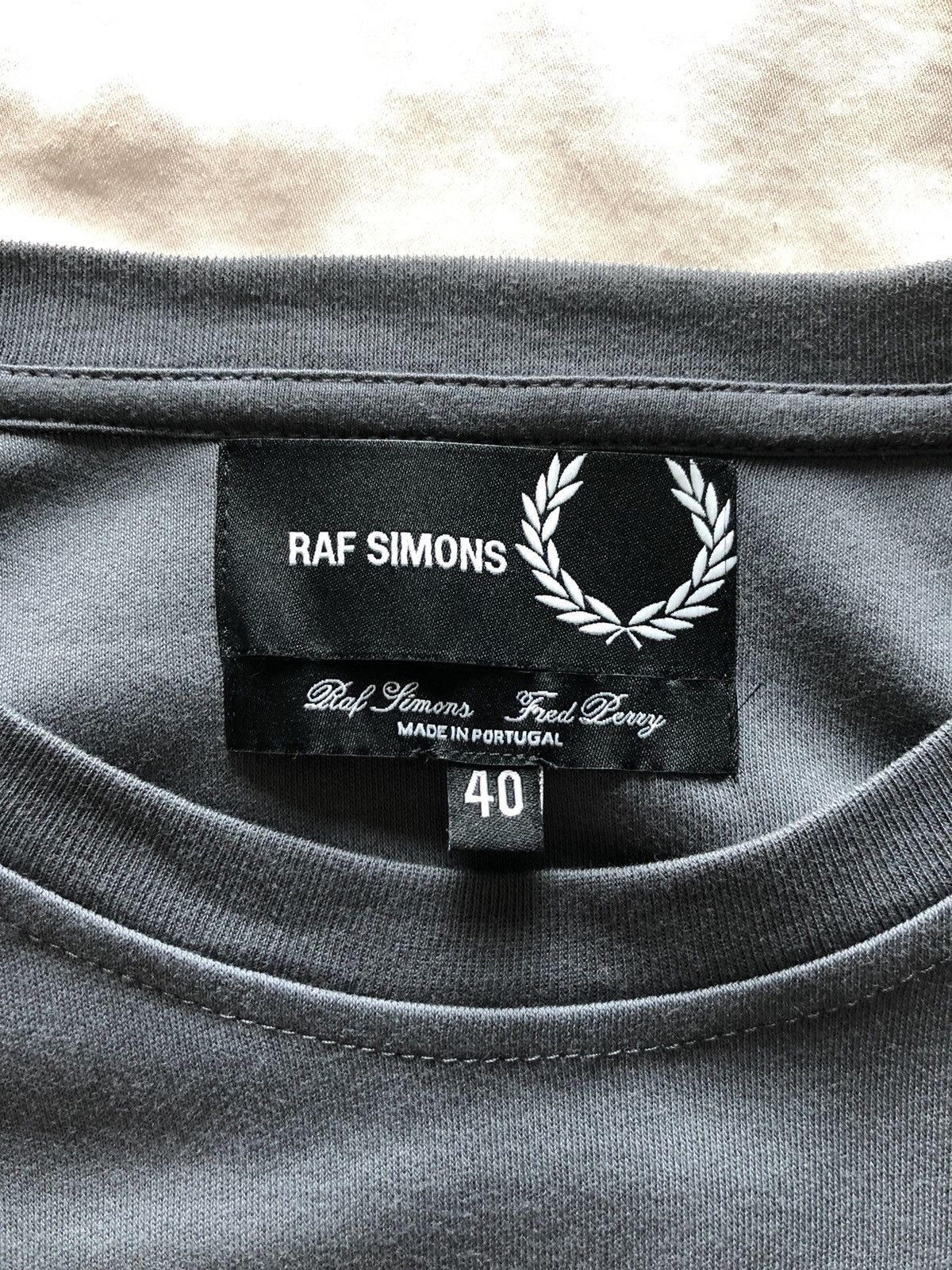 Fred Perry × Raf Simons Raf Simons x Fred Perry Ribbed Raglan T shirt Size US L / EU 52-54 / 3 - 3 Thumbnail
