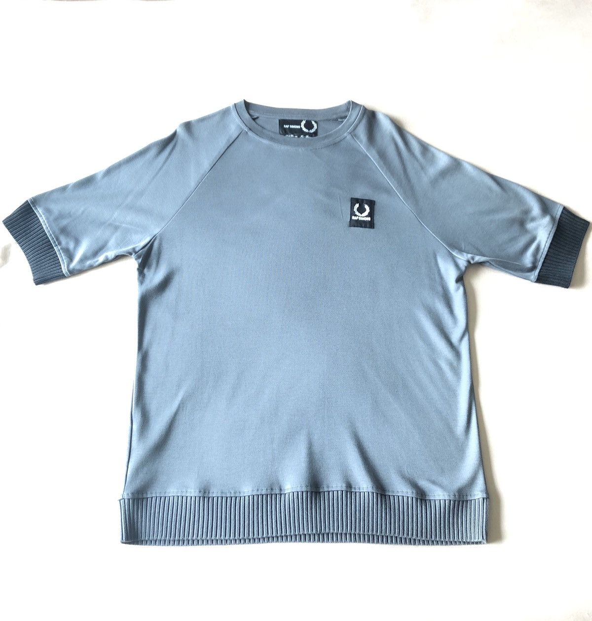Fred Perry × Raf Simons Raf Simons x Fred Perry Ribbed Raglan T shirt Size US L / EU 52-54 / 3 - 1 Thumbnail