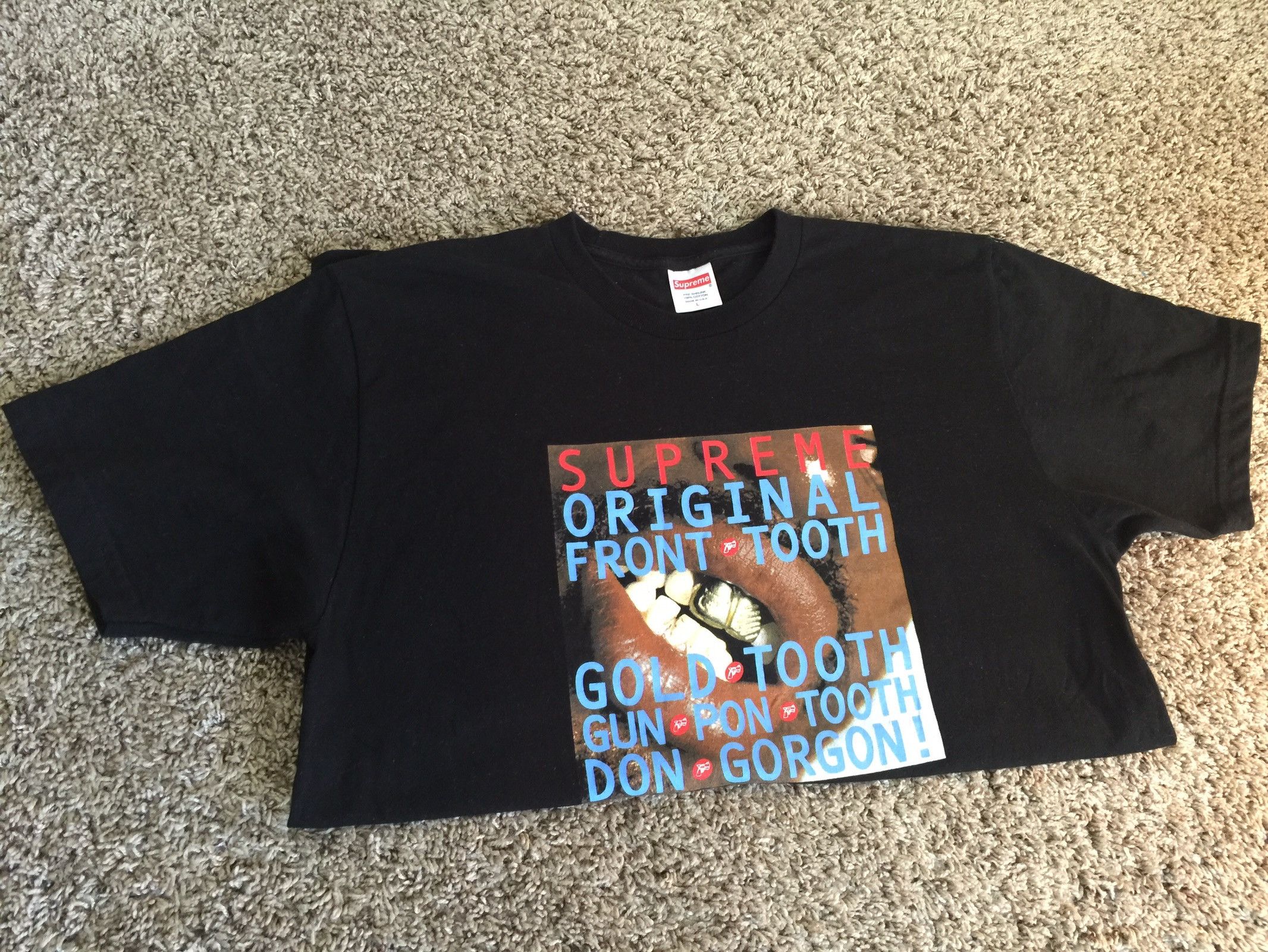 Supreme Supreme gold tooth t shirt | Grailed