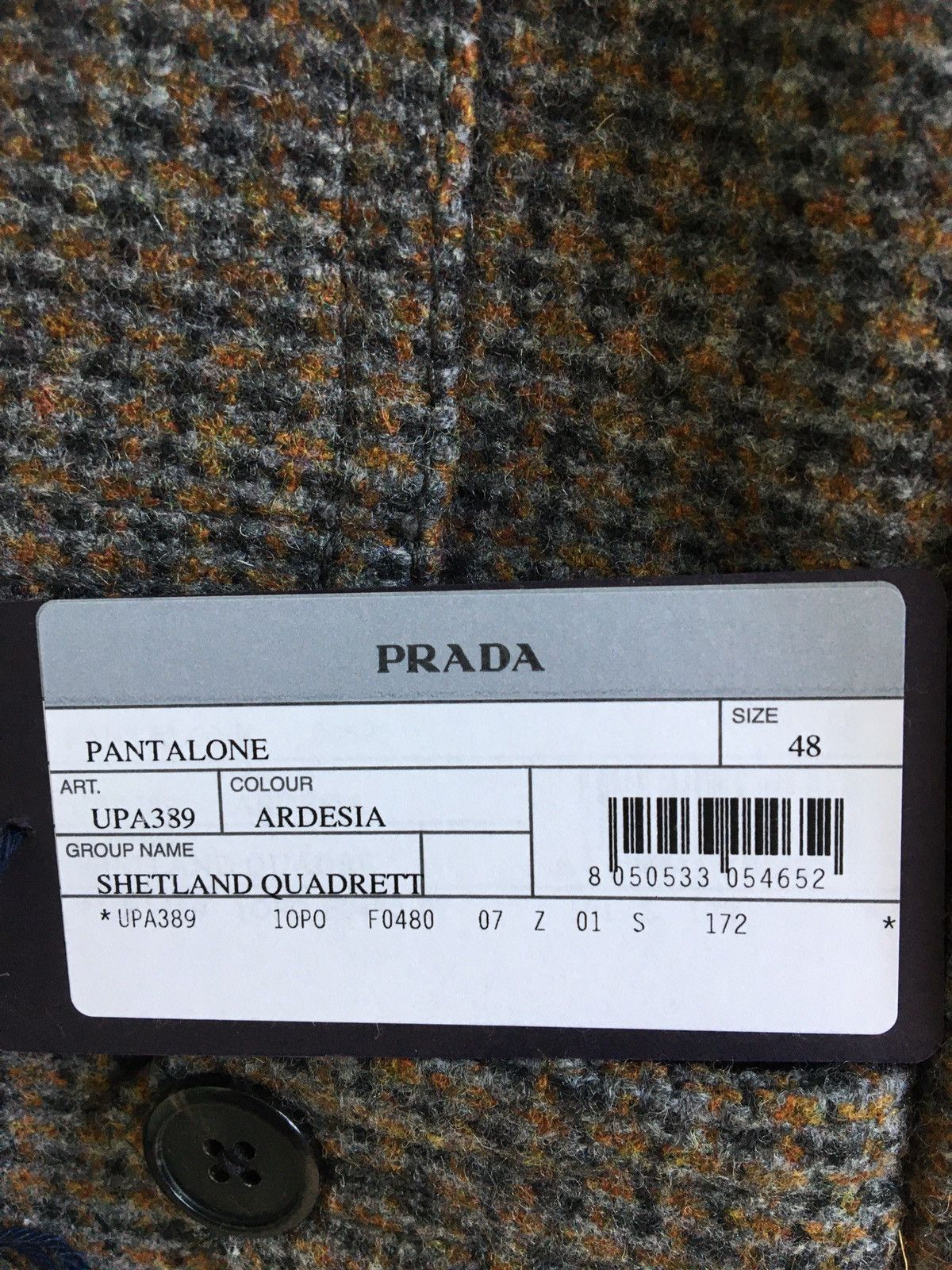 Prada PRADA WOOL TROUSERS Size 38R - 3 Thumbnail