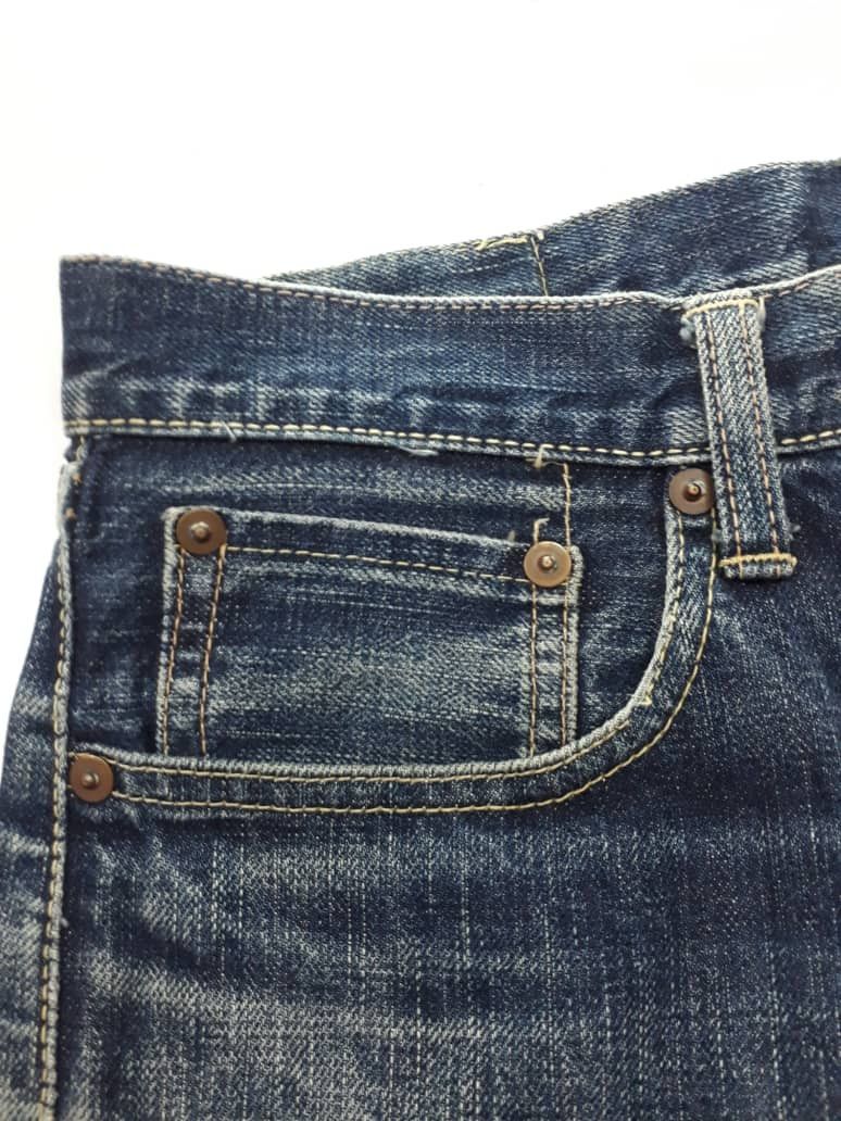Japanese Brand Tabloid News Jeans Selvedge Denim Distressed Size US 30 / EU 46 - 6 Thumbnail