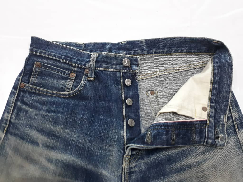 Japanese Brand Tabloid News Jeans Selvedge Denim Distressed Size US 30 / EU 46 - 8 Thumbnail