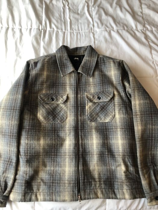 Stussy Heavy Brush Plaid Jacket | Grailed