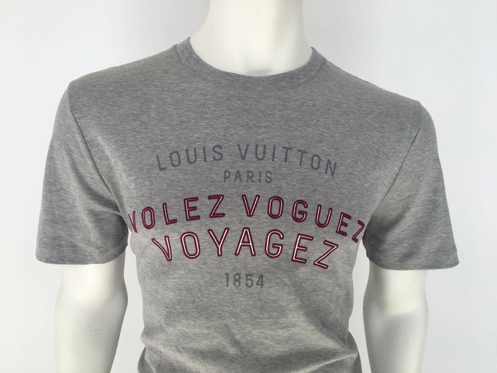 Louis Vuitton Authentic Louis Vuitton Volez Voguez Voyagez T-Shirt Size US L / EU 52-54 / 3 - 4 Thumbnail