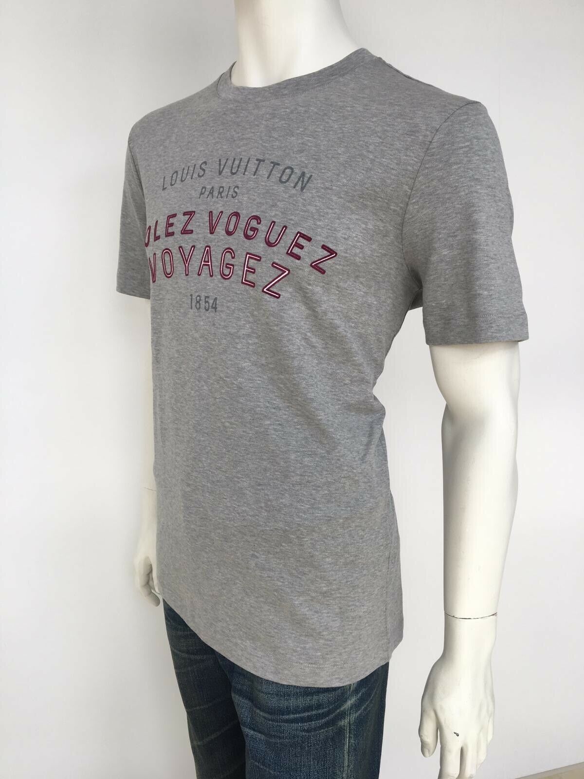 Louis Vuitton Authentic Louis Vuitton Volez Voguez Voyagez T-Shirt Size US L / EU 52-54 / 3 - 3 Thumbnail