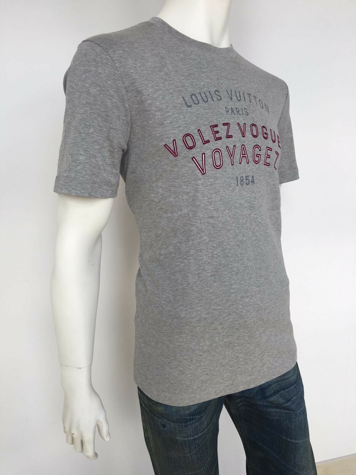 Louis Vuitton Authentic Louis Vuitton Volez Voguez Voyagez T-Shirt Size US L / EU 52-54 / 3 - 2 Thumbnail