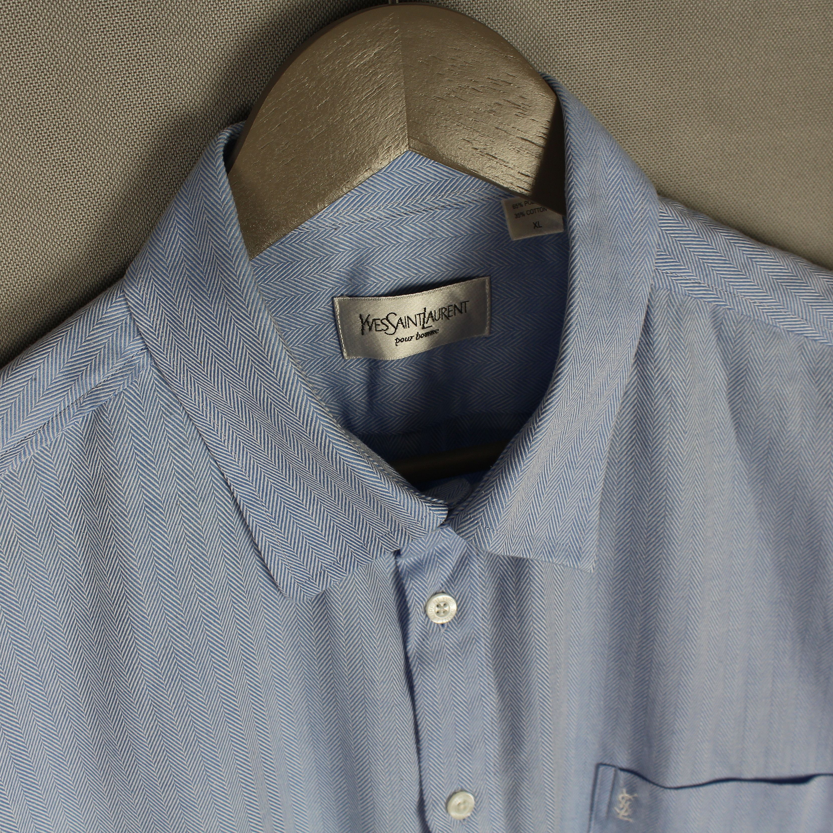 Yves Saint Laurent YSL Yves Saint Laurent Short Sleeve Shirt Size XL Size US XL / EU 56 / 4 - 8 Thumbnail
