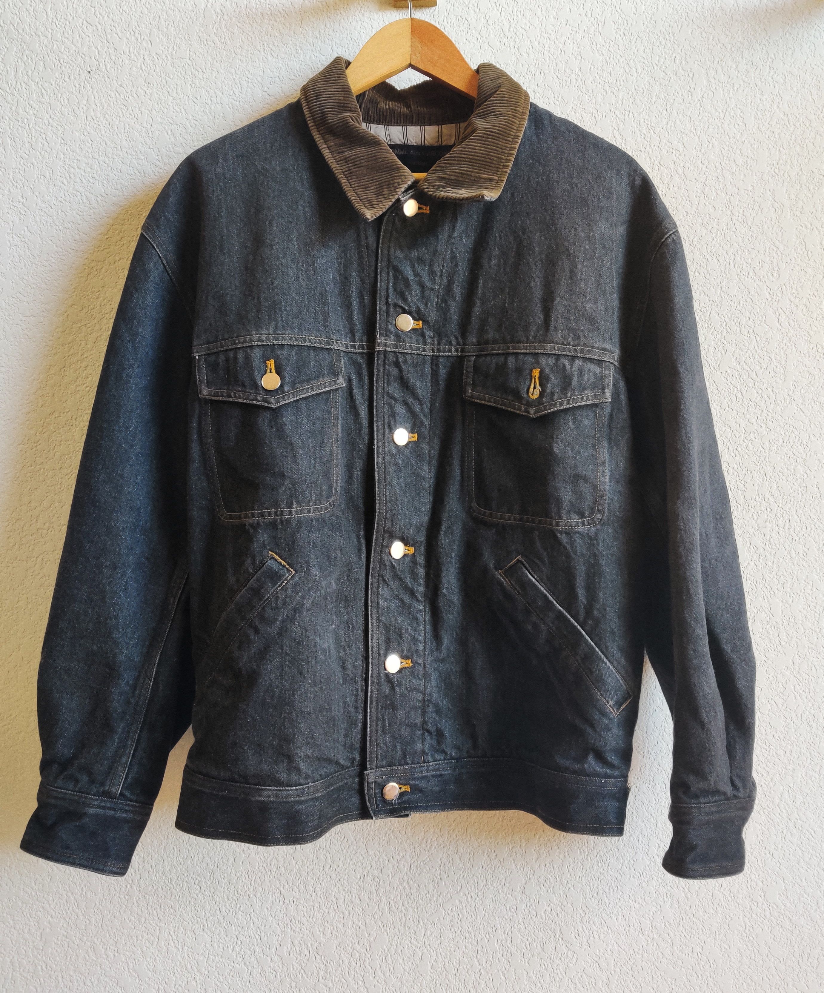 Comme des Garcons Homme denim jacket with quilted lining Size US M / EU 48-50 / 2 - 1 Thumbnail
