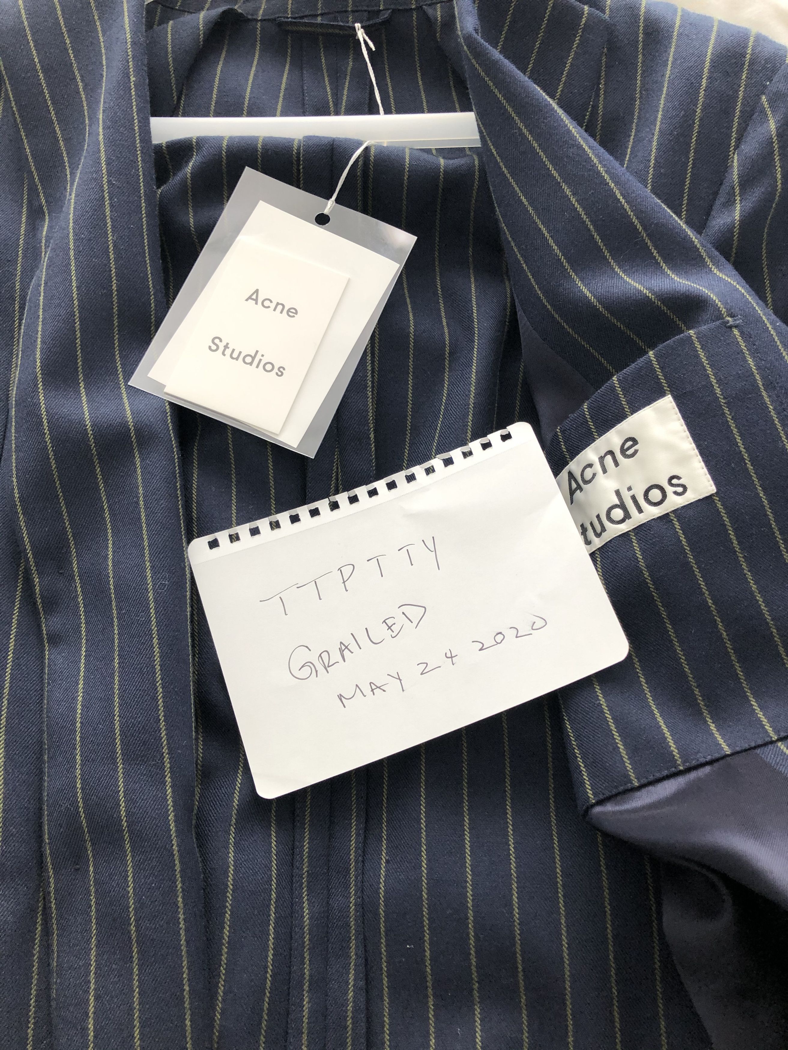 ACNE STUDIOS ANITBES PINSTRIPE BLAZER BNWT