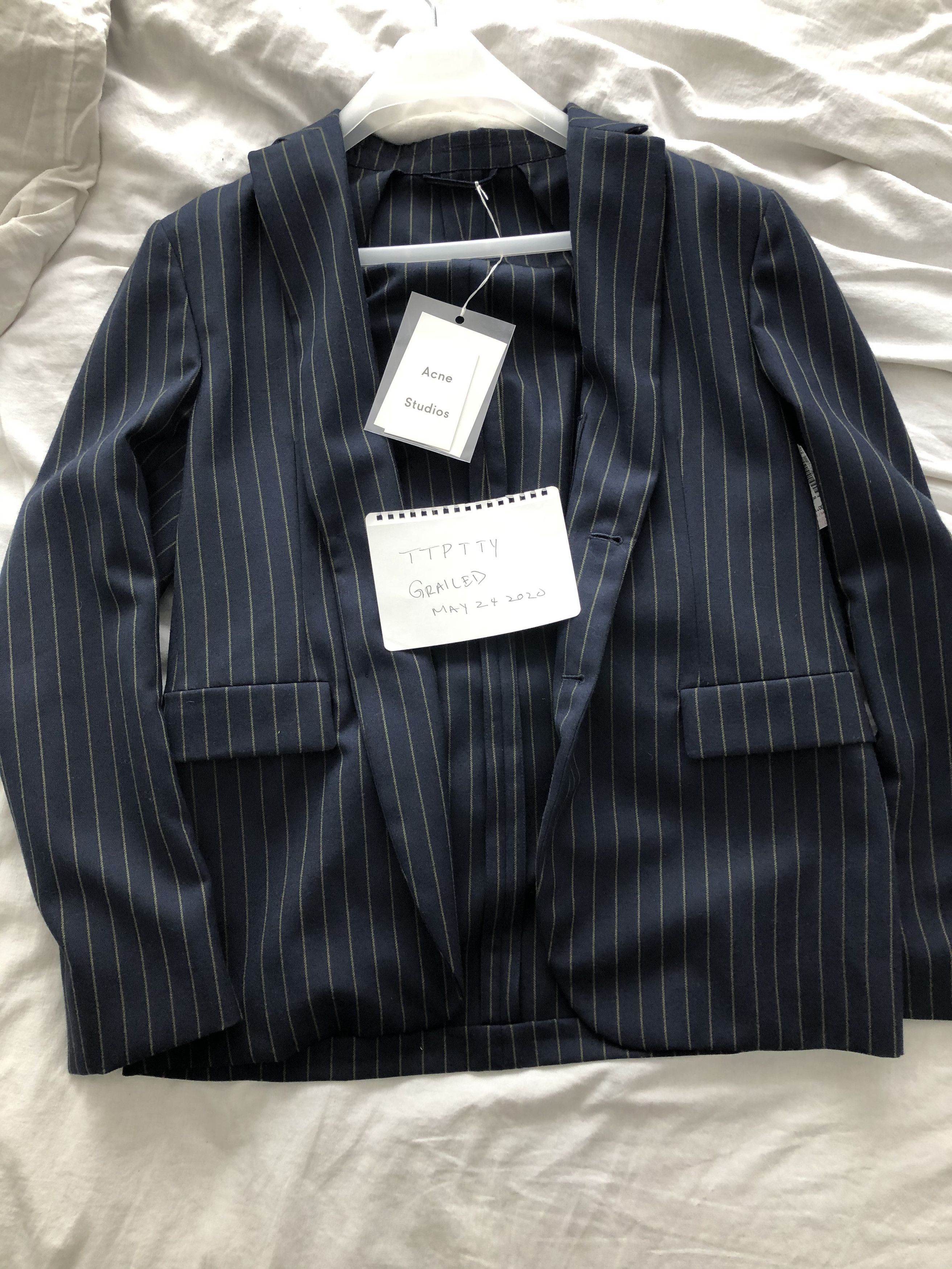 ACNE STUDIOS ANITBES PINSTRIPE BLAZER BNWT