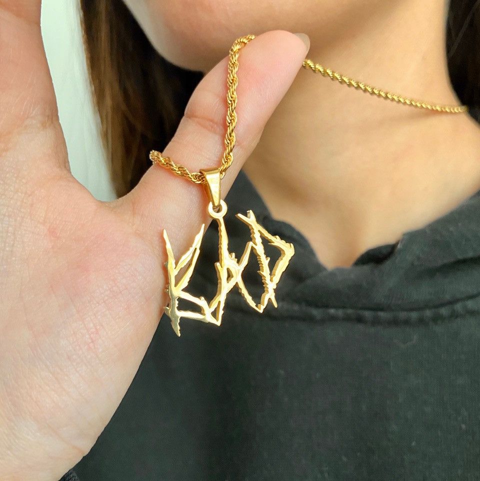 Custom Jewelry Custom XXXTENTACION Bad Gold Pendant Chain Grailed