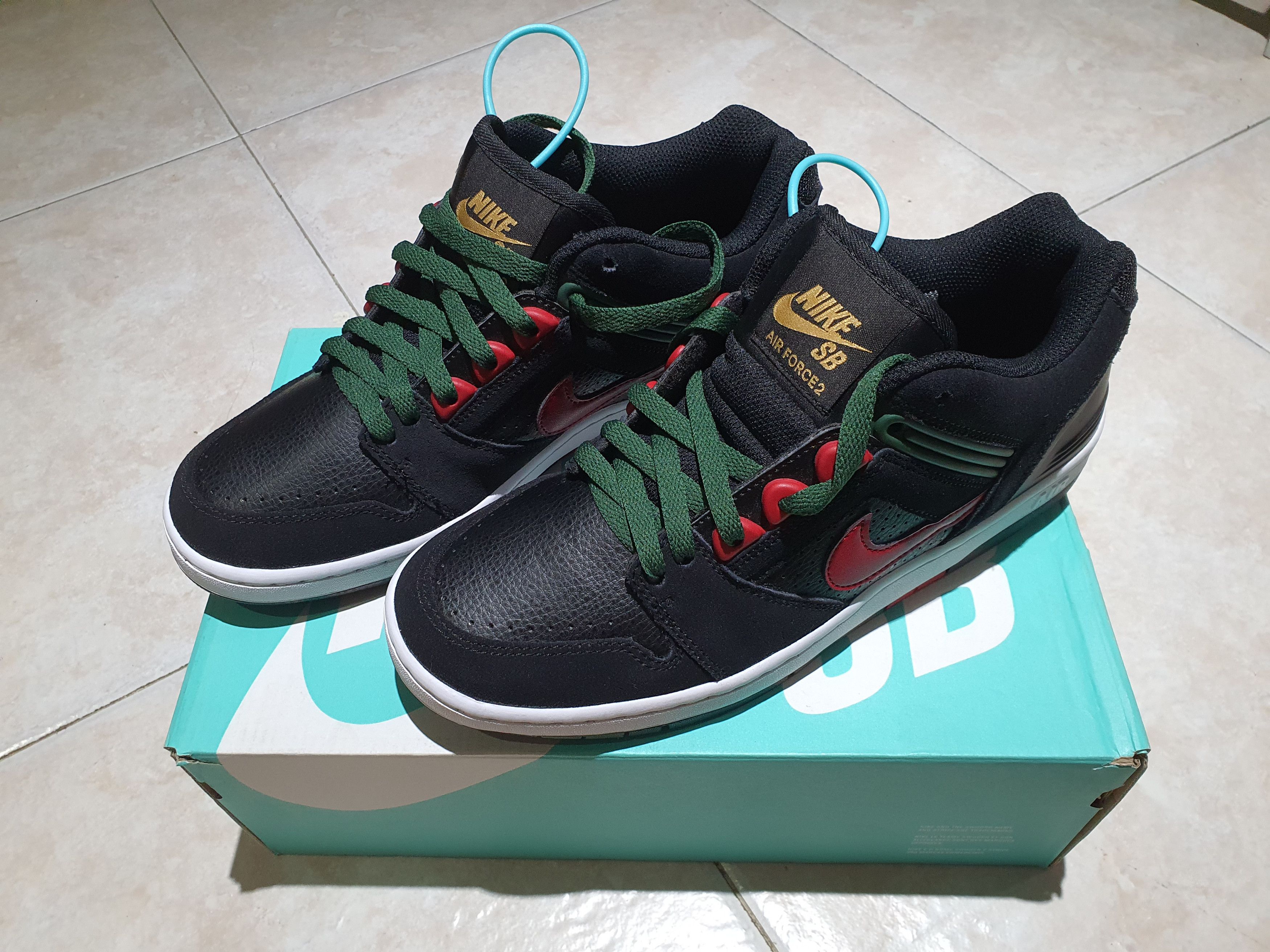 Nike SB Air Force 2 Low Black Gucci for Men