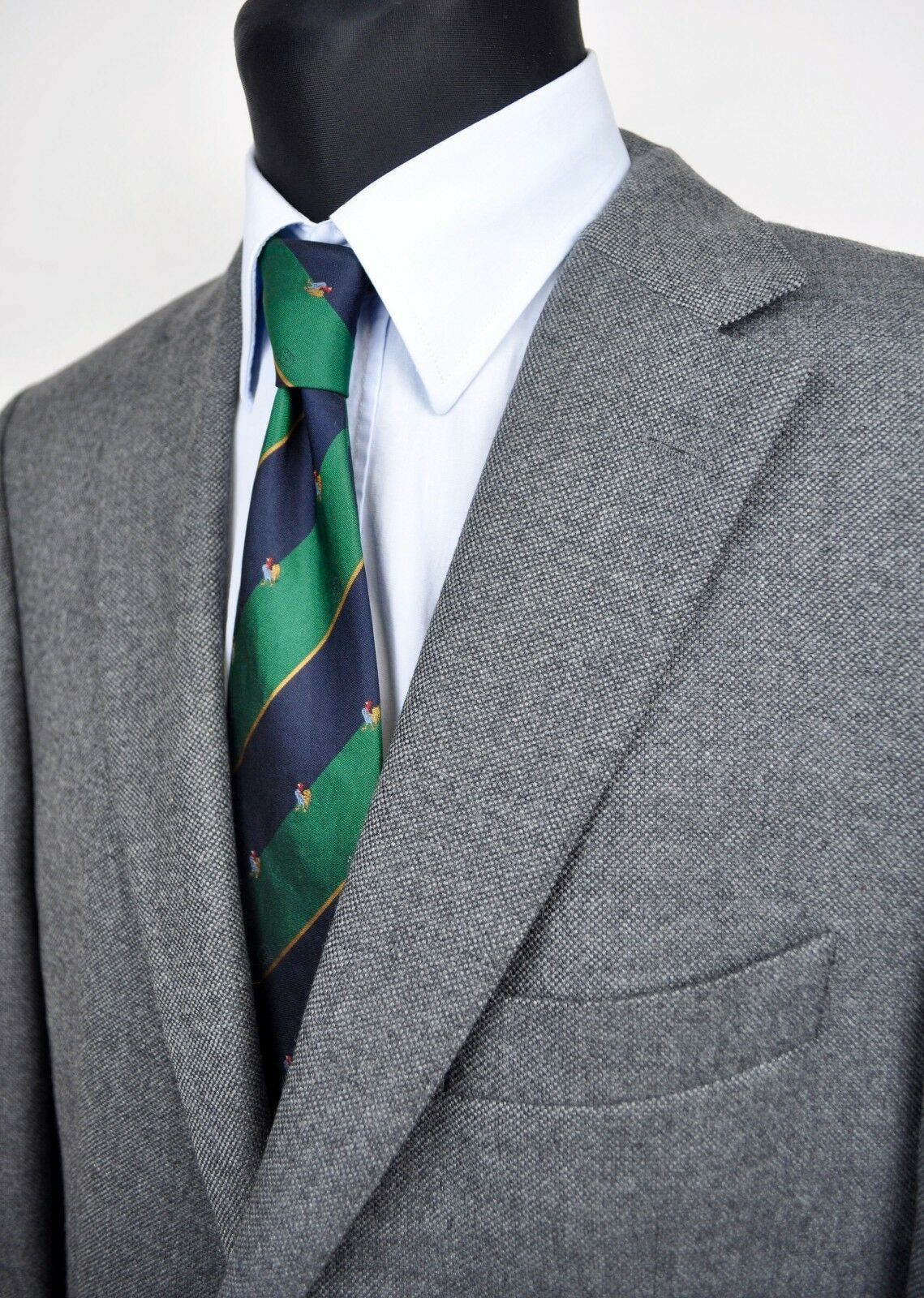 Hugo Boss HUGO BOSS Textured Grey Blazer UK 40 Coat Jacket Sakko Size 40R - 3 Thumbnail