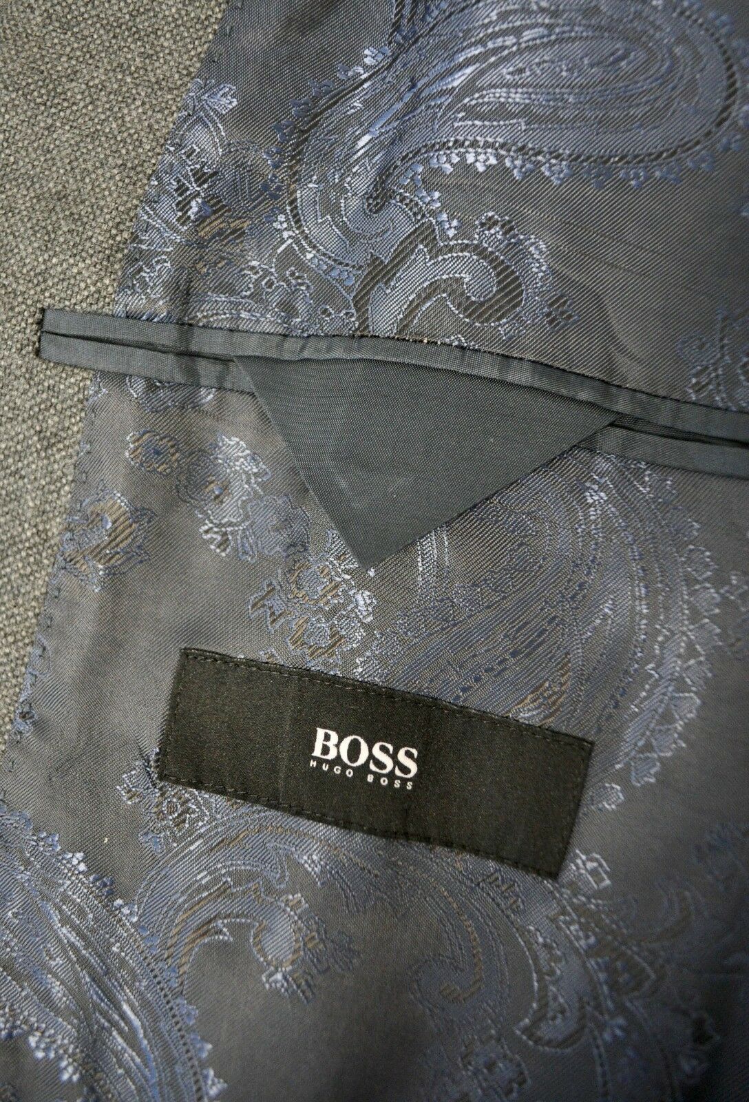 Hugo Boss HUGO BOSS Textured Grey Blazer UK 40 Coat Jacket Sakko Size 40R - 8 Thumbnail