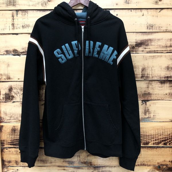 Supreme Supreme arc logo zip up hoody | Grailed