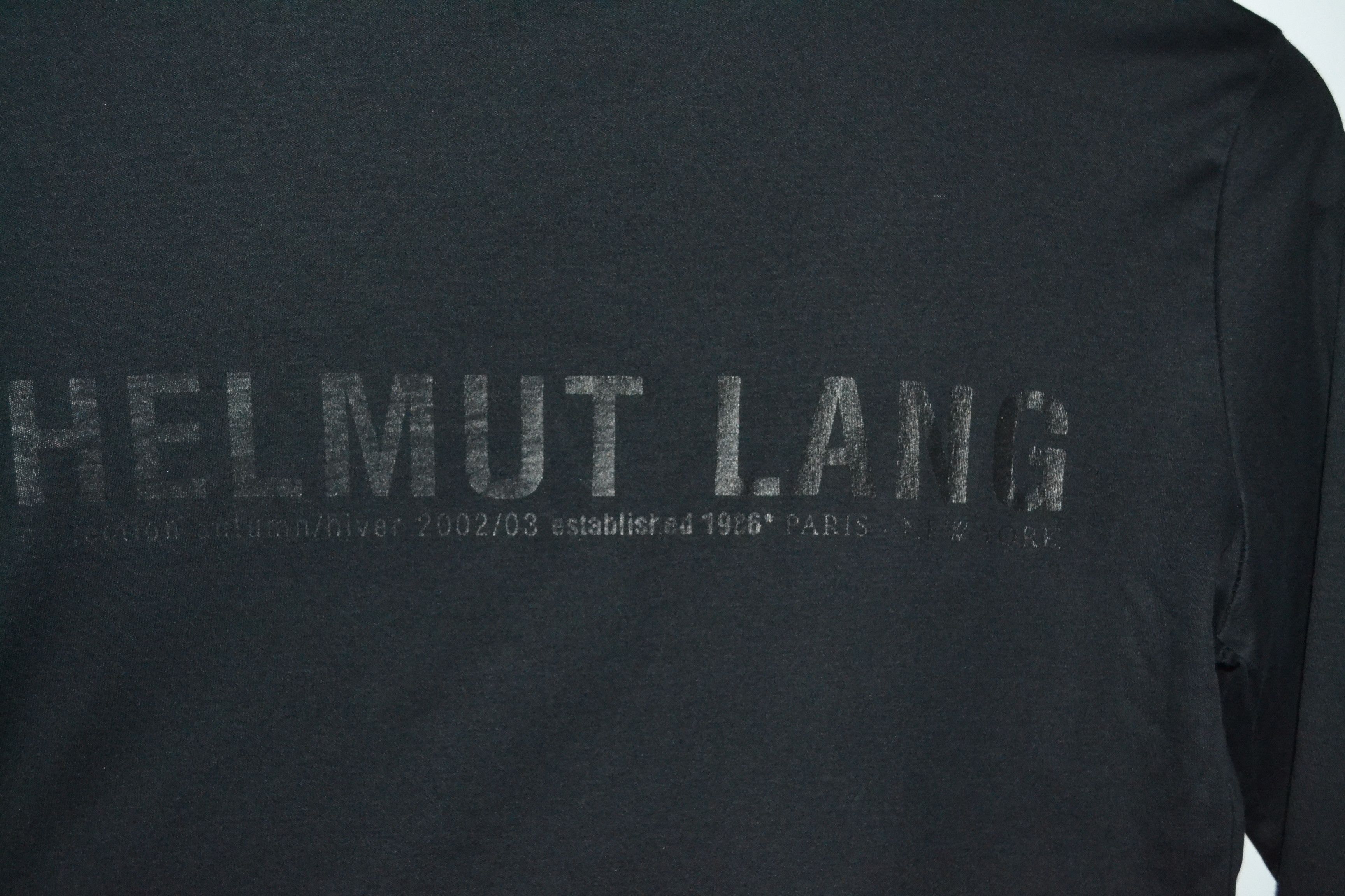 Helmut Lang Helmut Lang 2002 Structured Backstage T-Shirt Longsleeve Size US XS / EU 42 / 0 - 5 Thumbnail