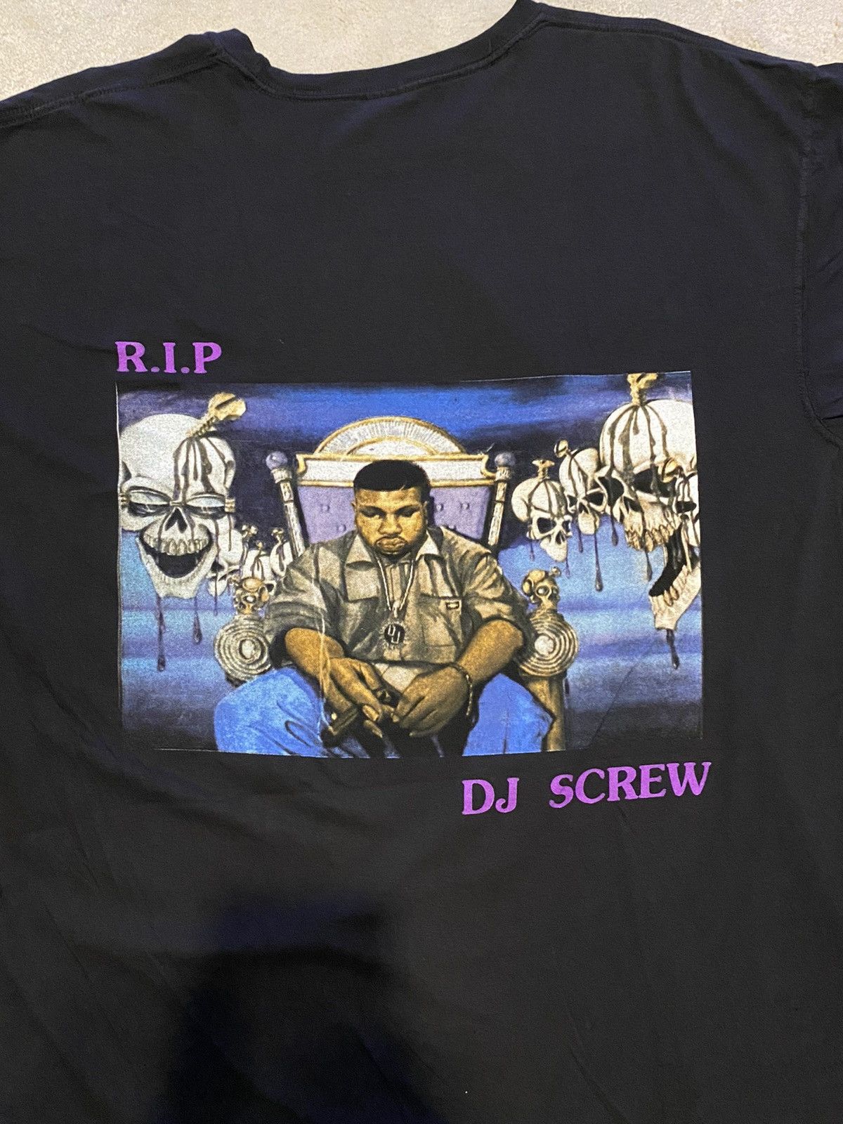 Travis Scott RIP DJ Screw Tee Size US XL / EU 56 / 4 - 5 Thumbnail