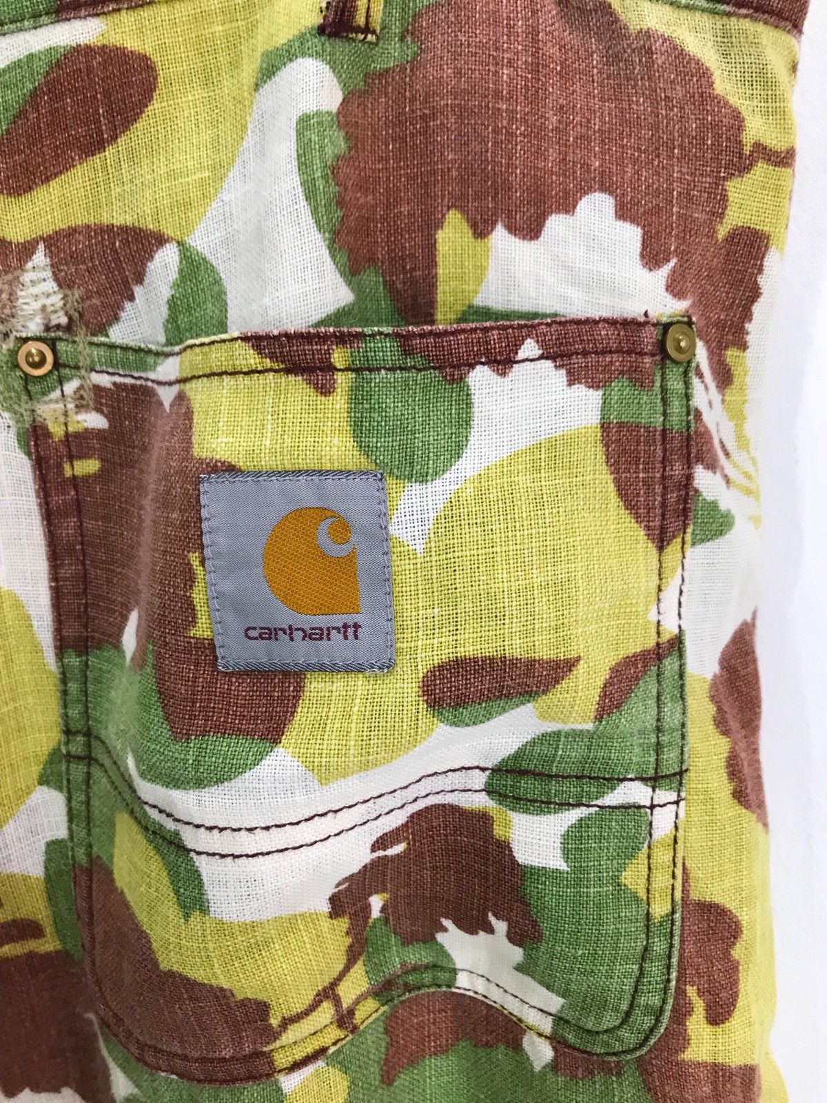 Carhartt CARHARTT Camouflage Linen distressed Pants Size US 34 / EU 50 - 12 Thumbnail