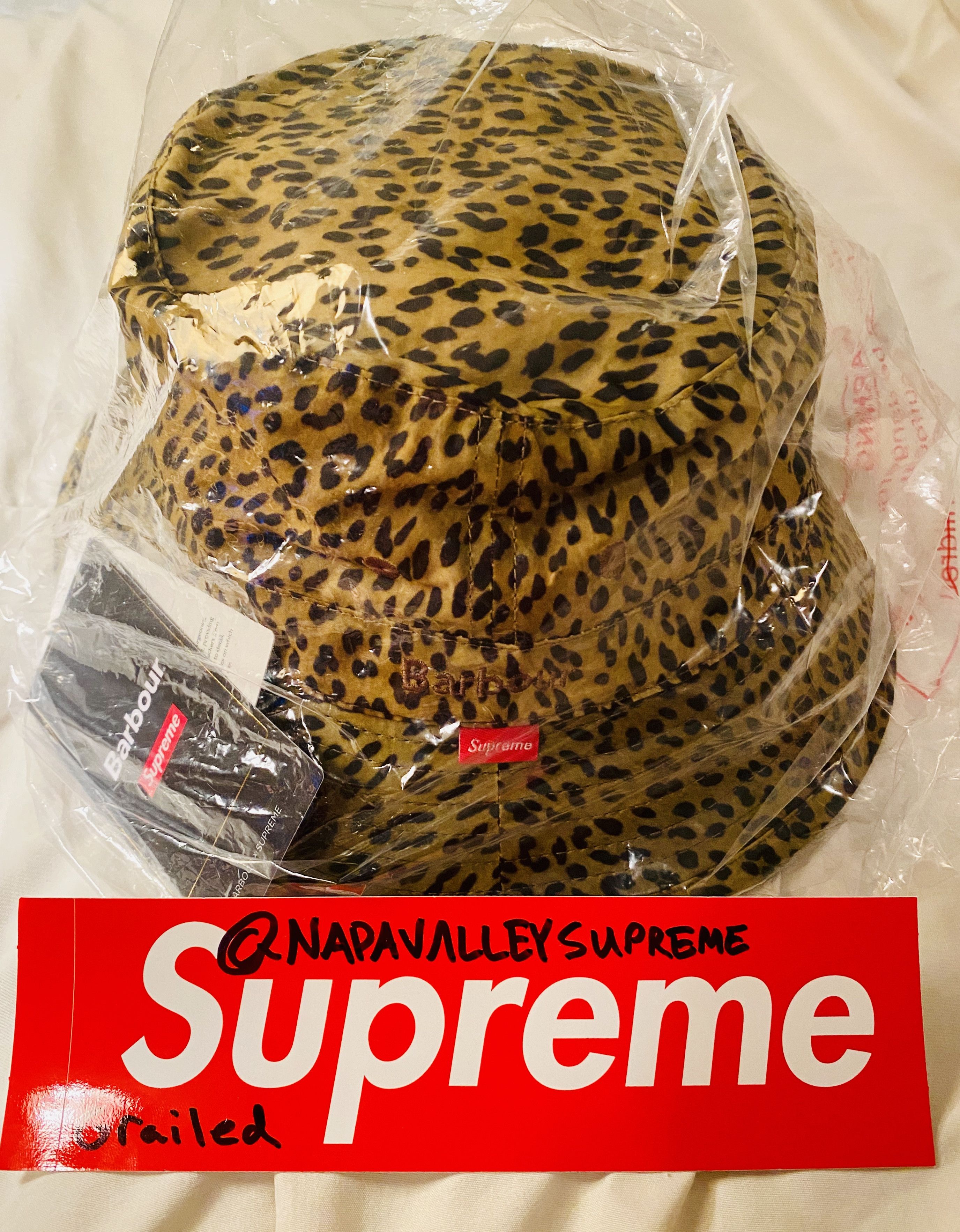 Supreme Supreme Barbour Waxed Cotton Crusher Hat (sz Lrg) | Grailed